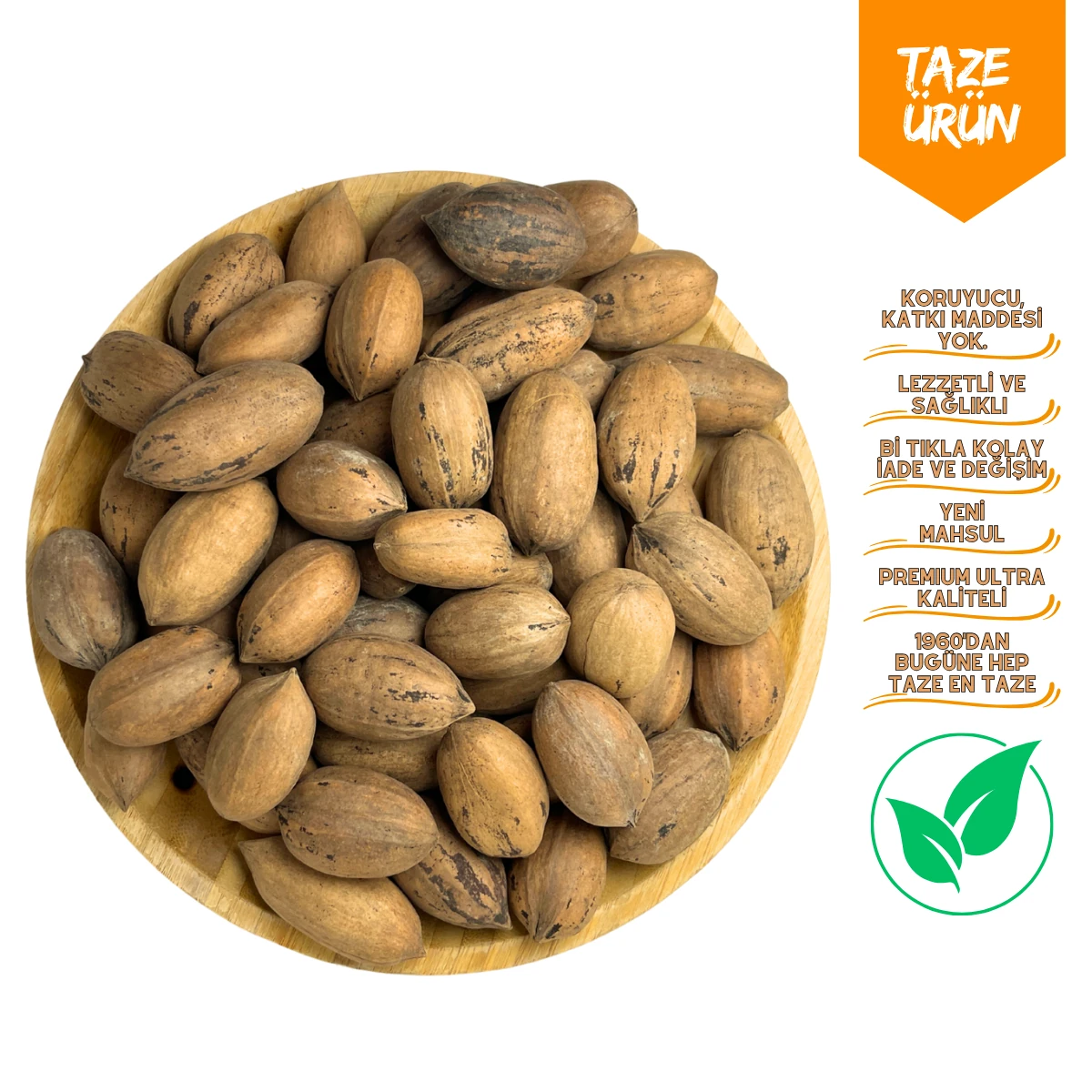 Kabuklu Pikan Cevizi - Yerli Yeni Mahsul