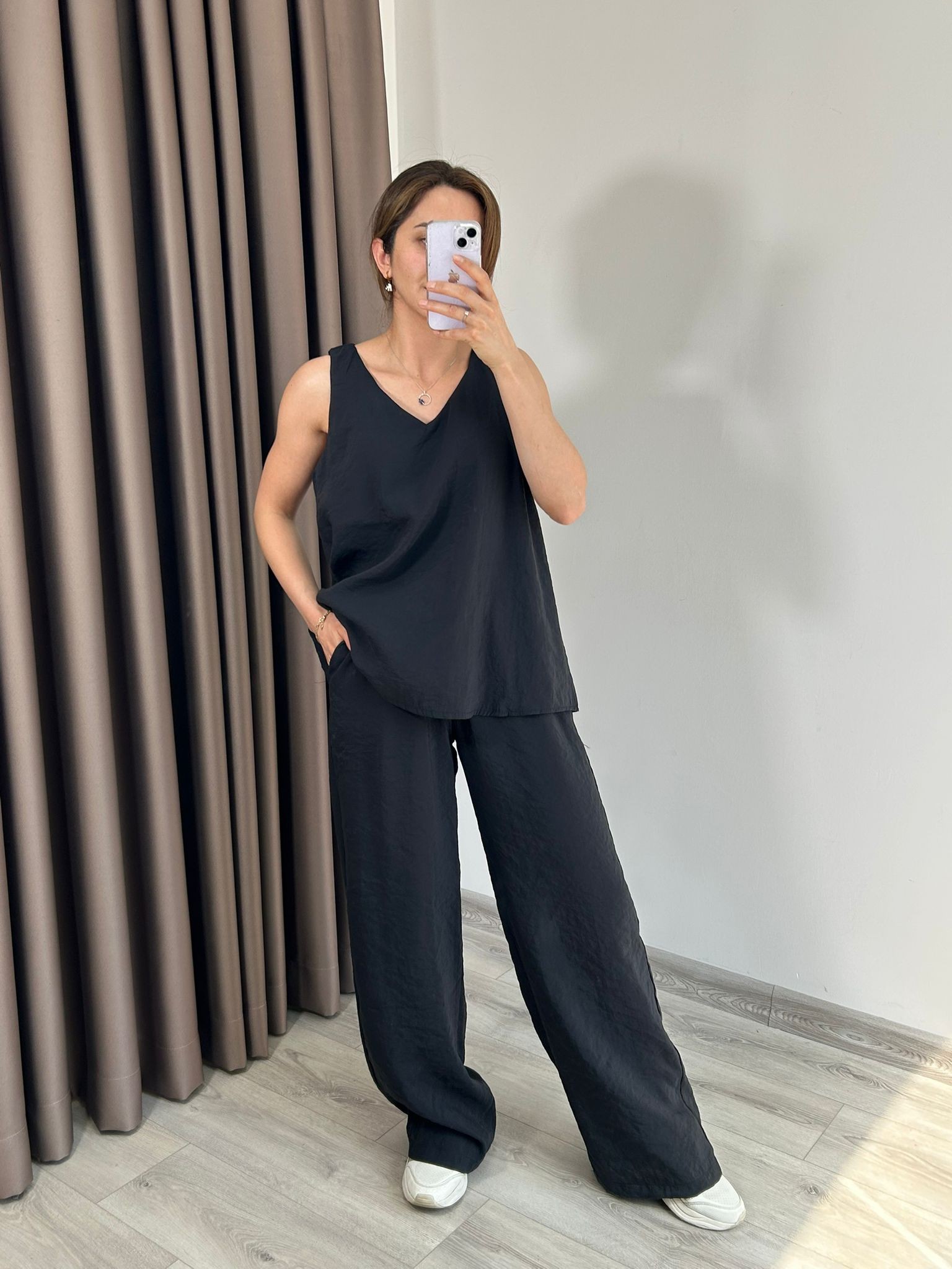 BLUZ PANTOLON TAKIM - Siyah