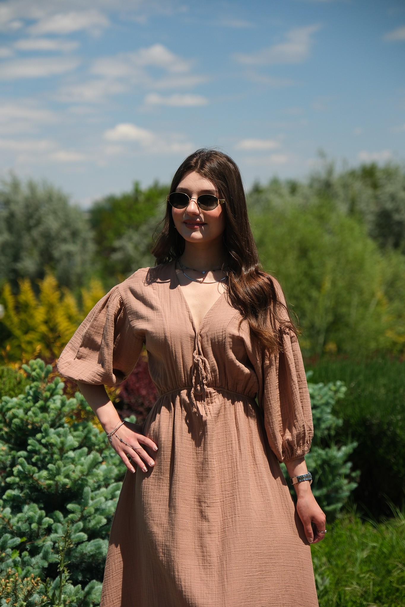MÜSLİN KUMAŞ ELBİSE
