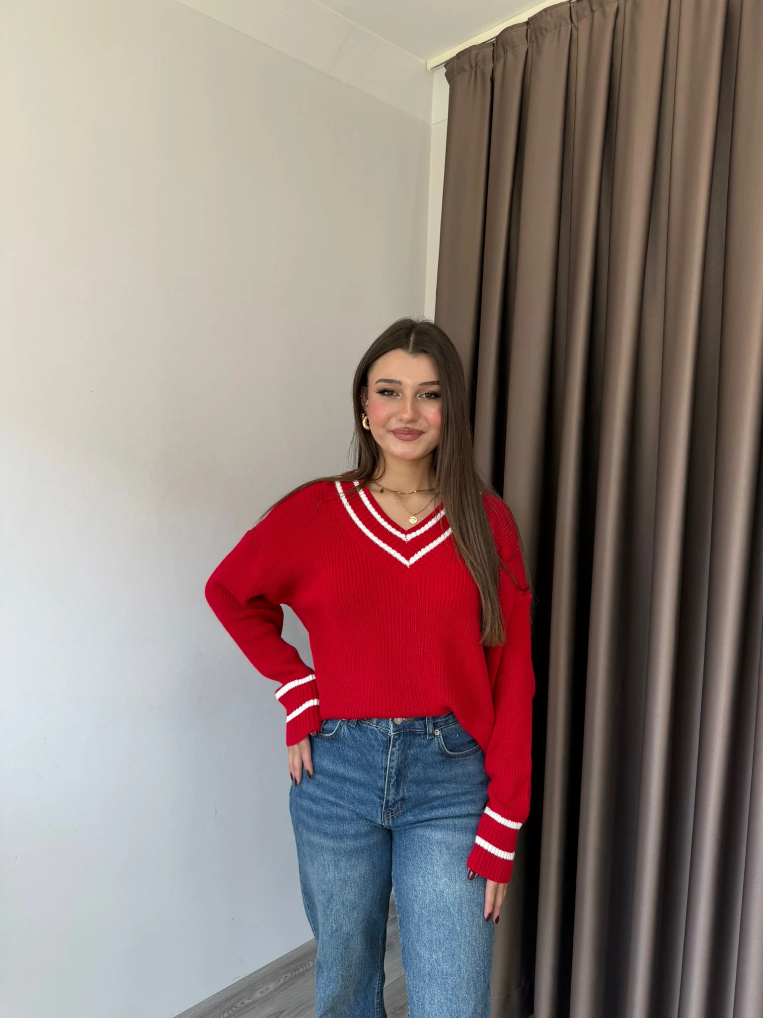 KIRMIZI SPOR KAZAK - Kırmızı