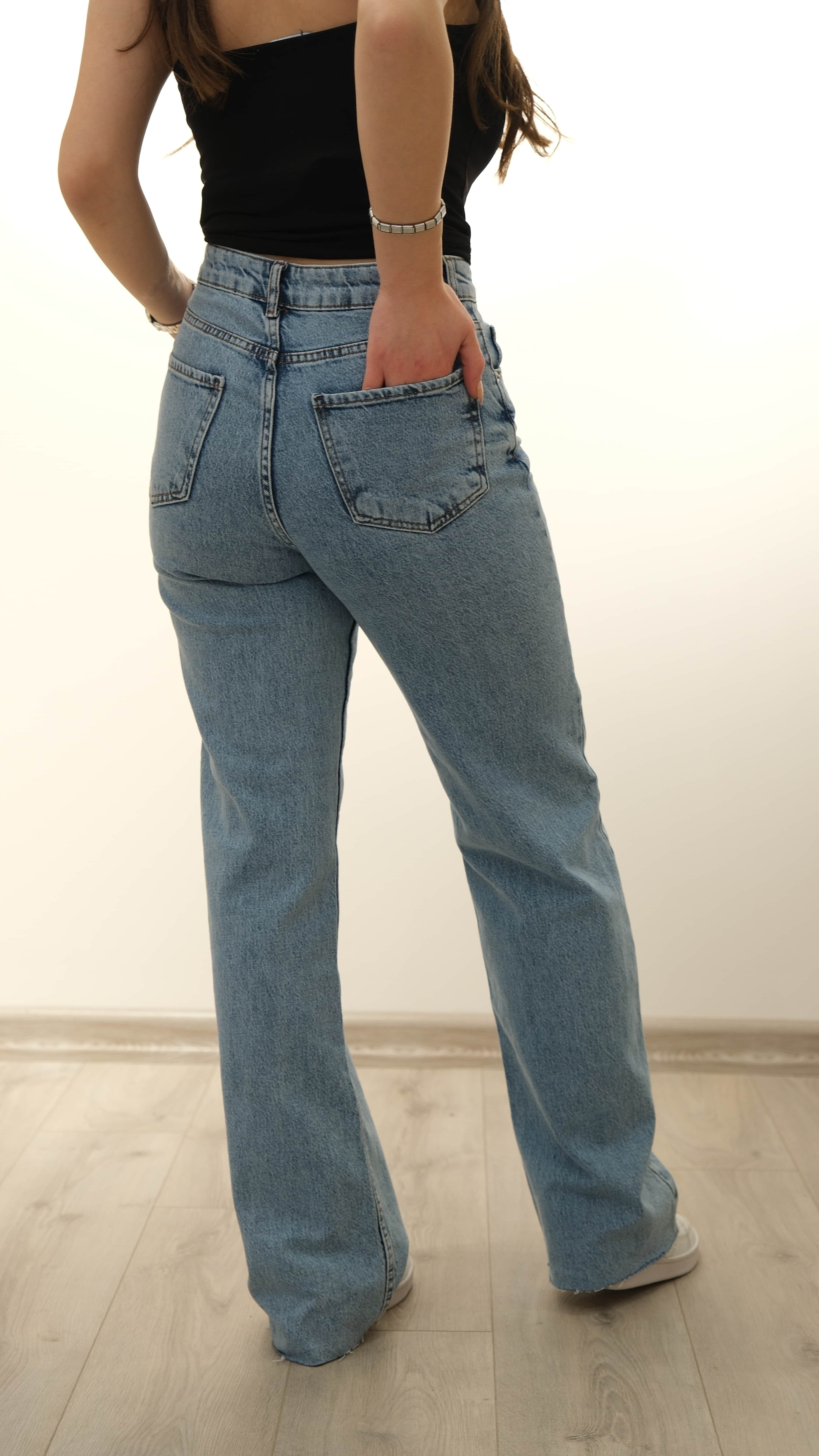 Taşlanmış Kot Pantolon