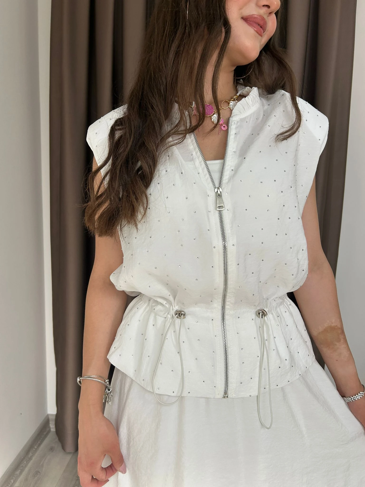 TAŞLI YELEK ETEK TAKIM