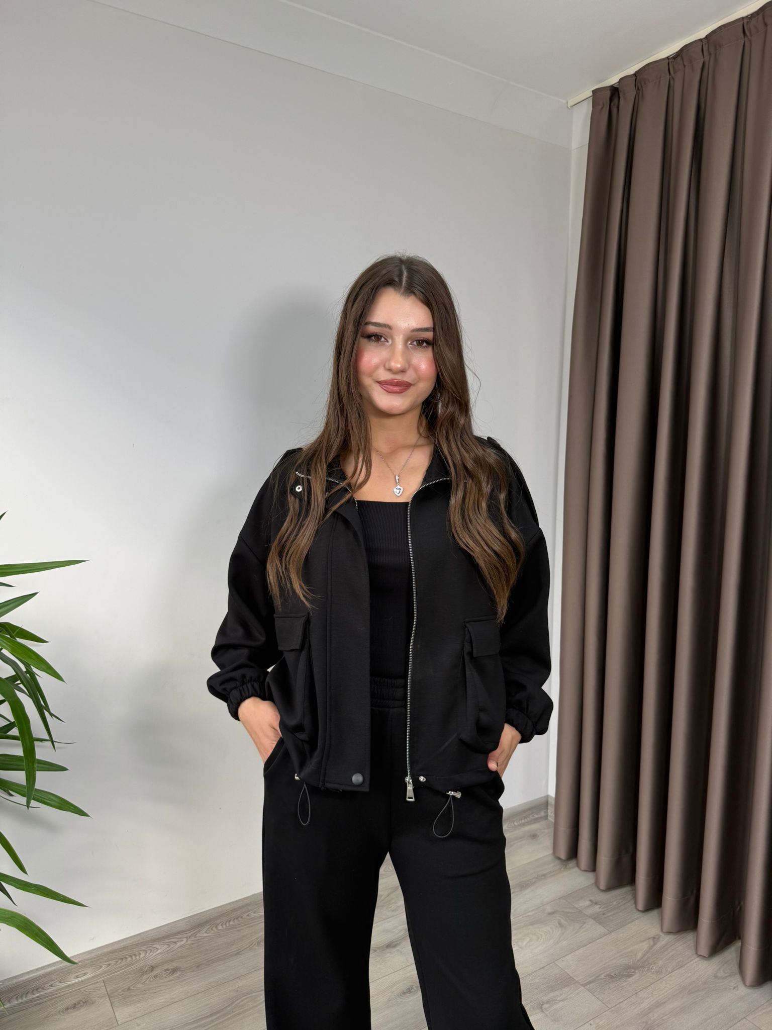 CEPLİ EŞOFMAN TAKIMI - Siyah
