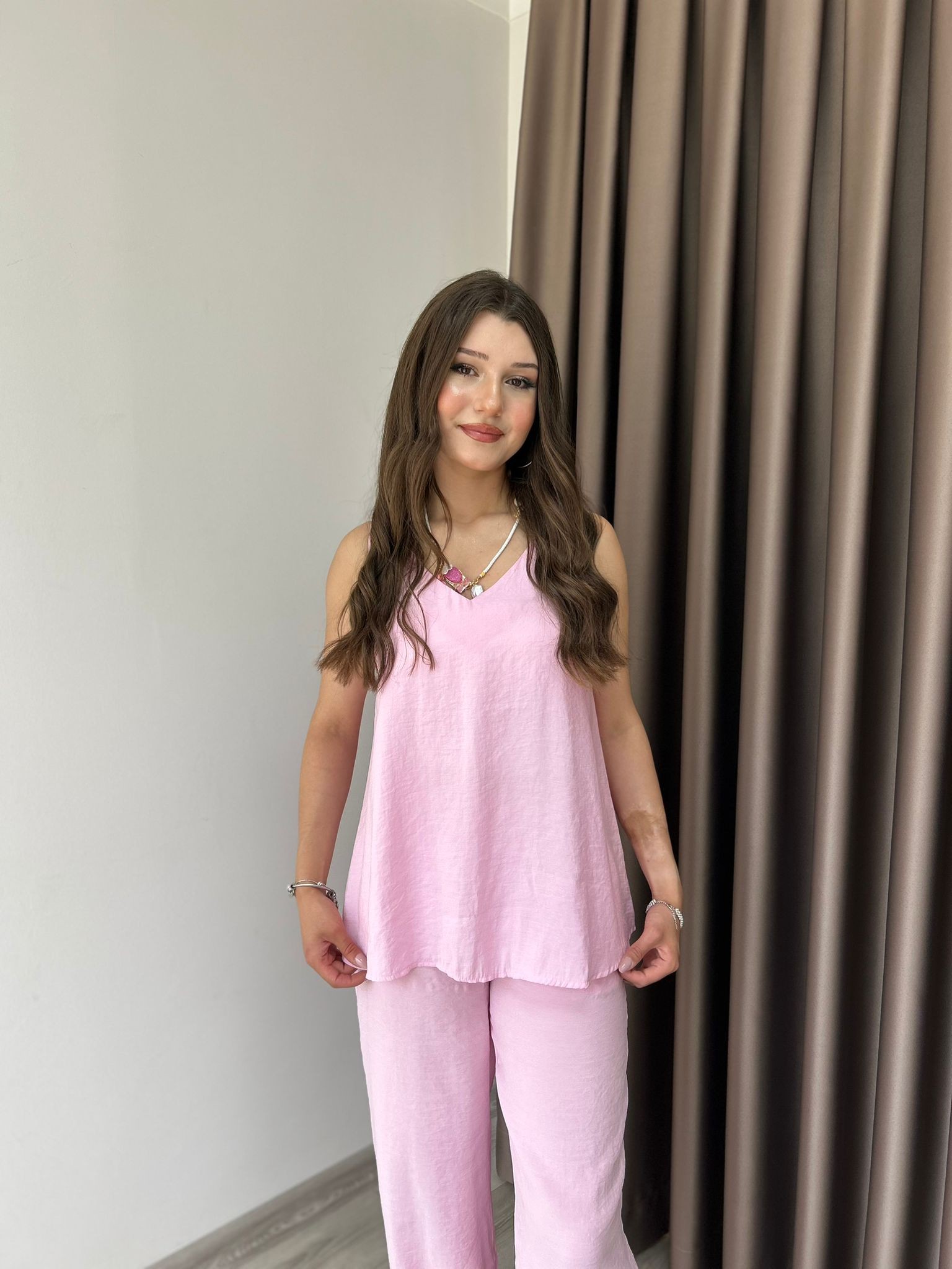BLUZ PANTOLON TAKIM - Pembe