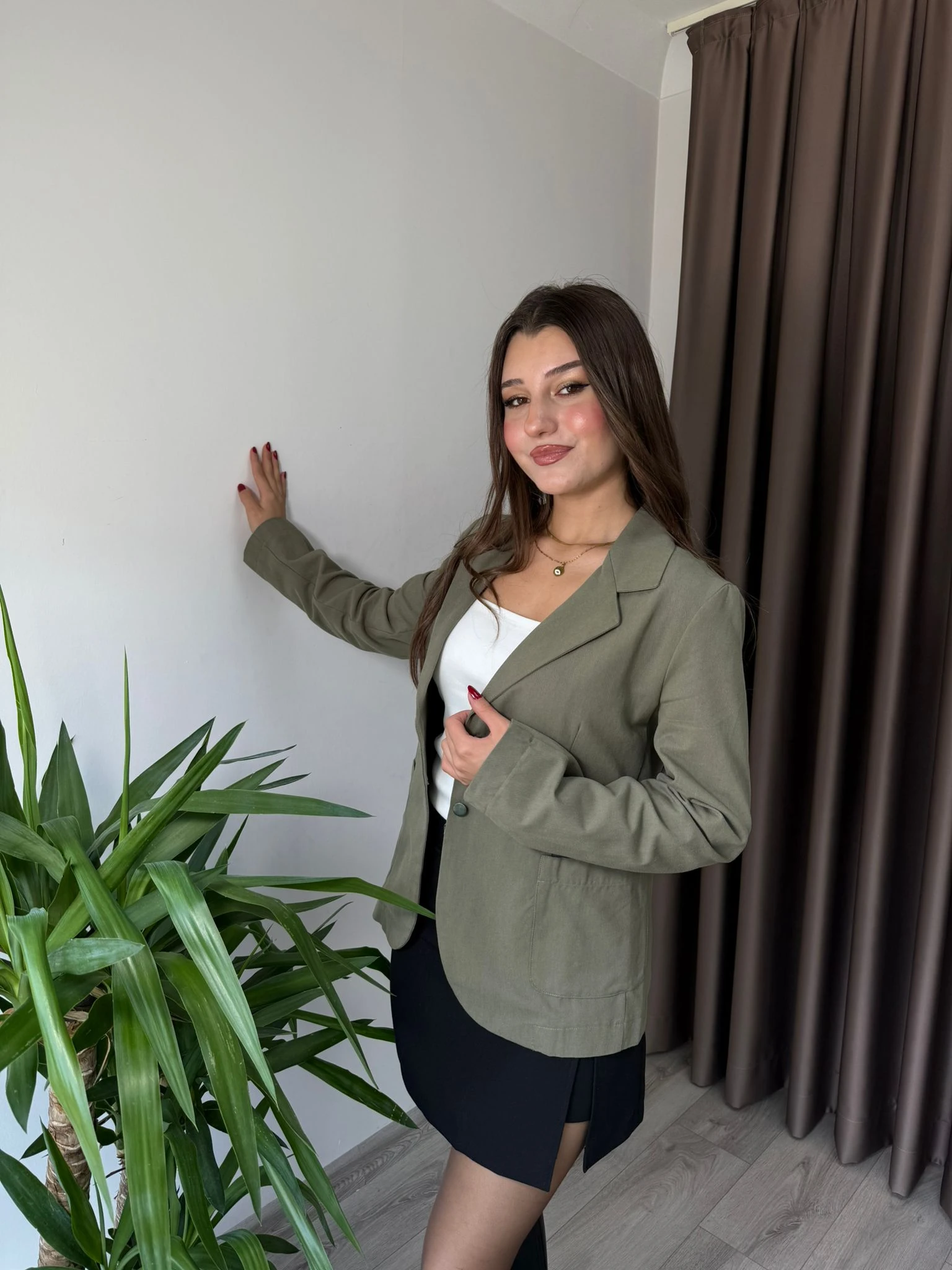 YUMUŞAK KOT CEKET - Haki