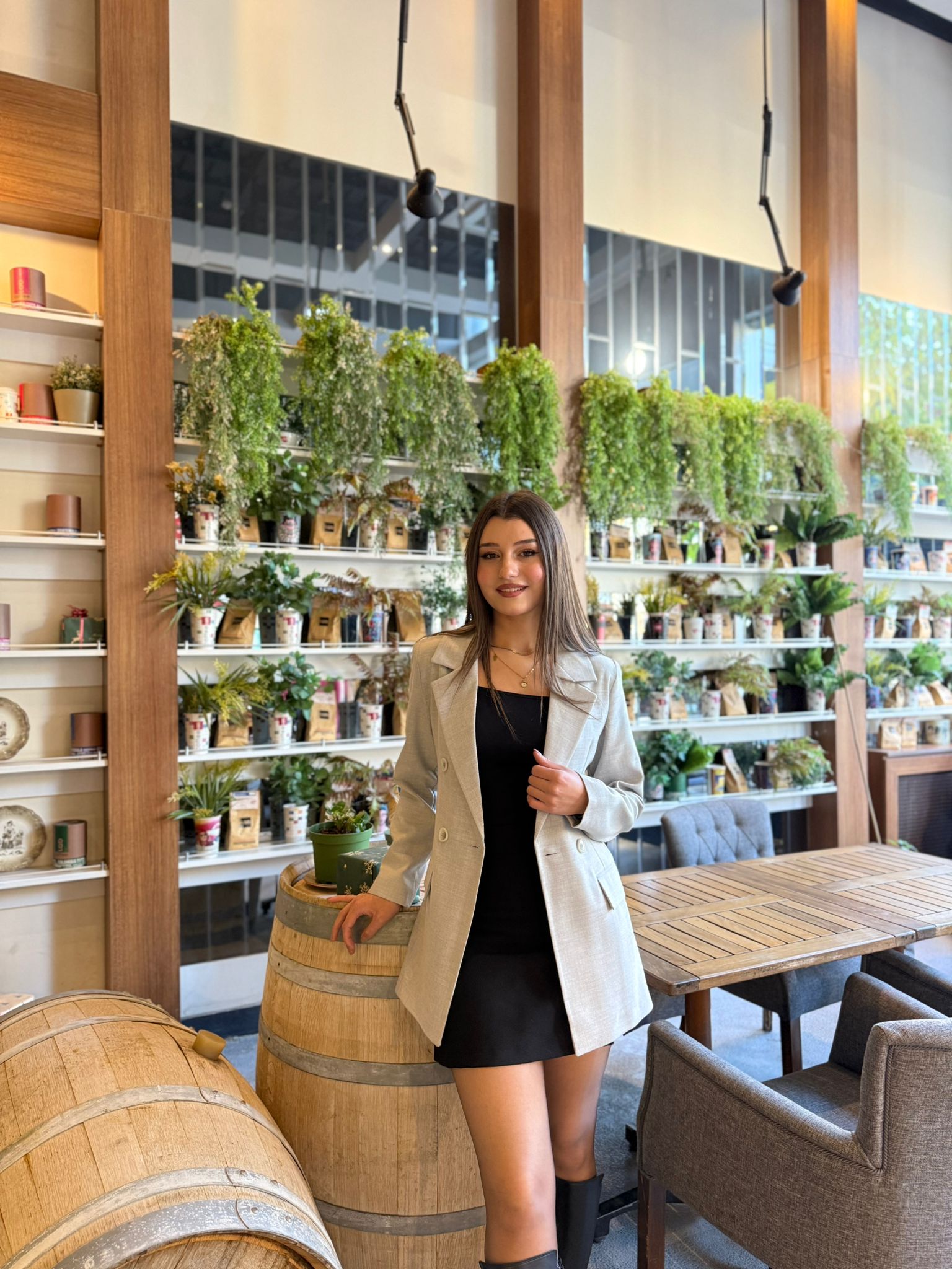 PREMİUM BLAZER CEKET - Gri