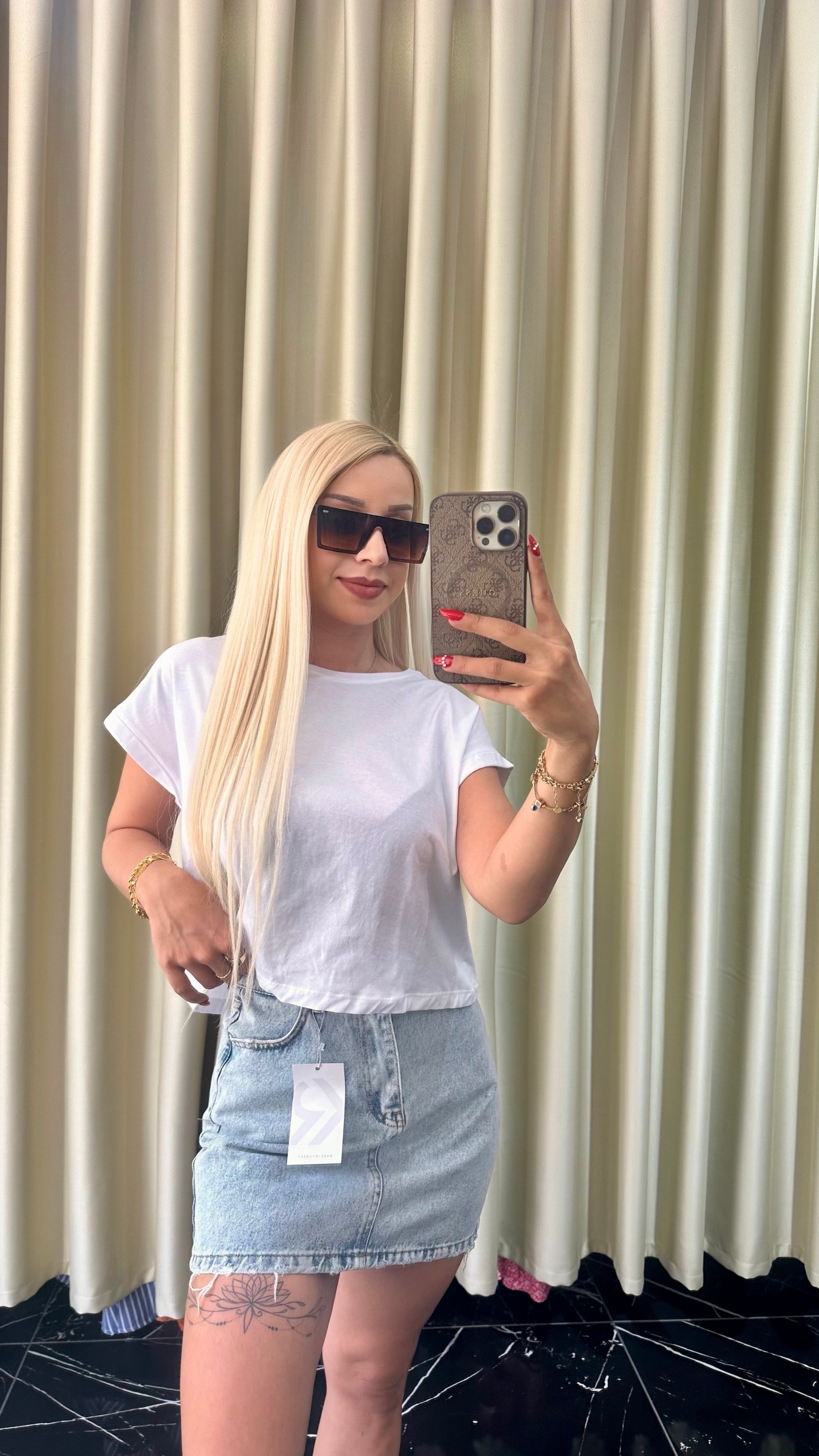 Basic Crop - Beyaz