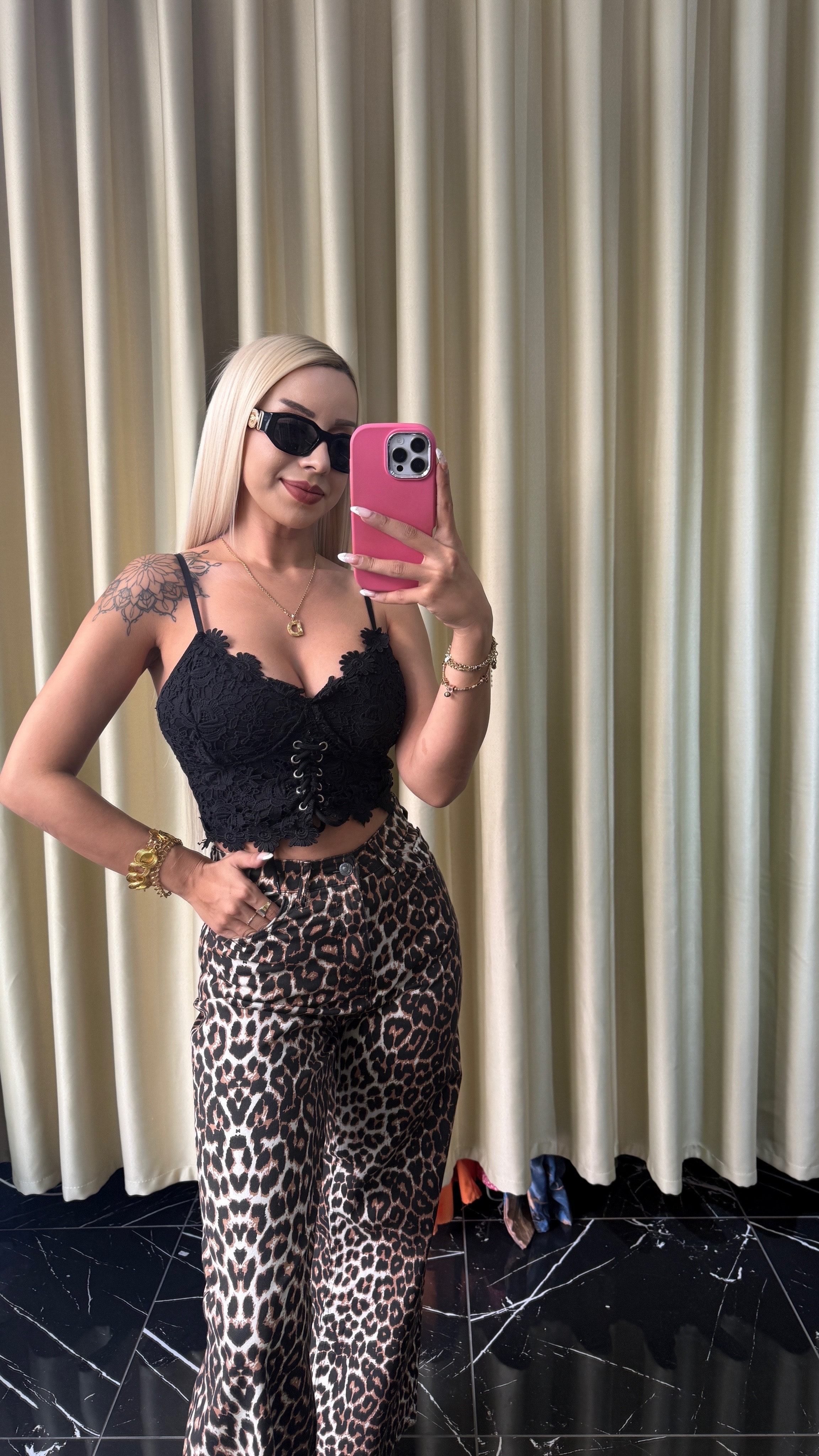 LEOPAR DESENLİ PANTOLON