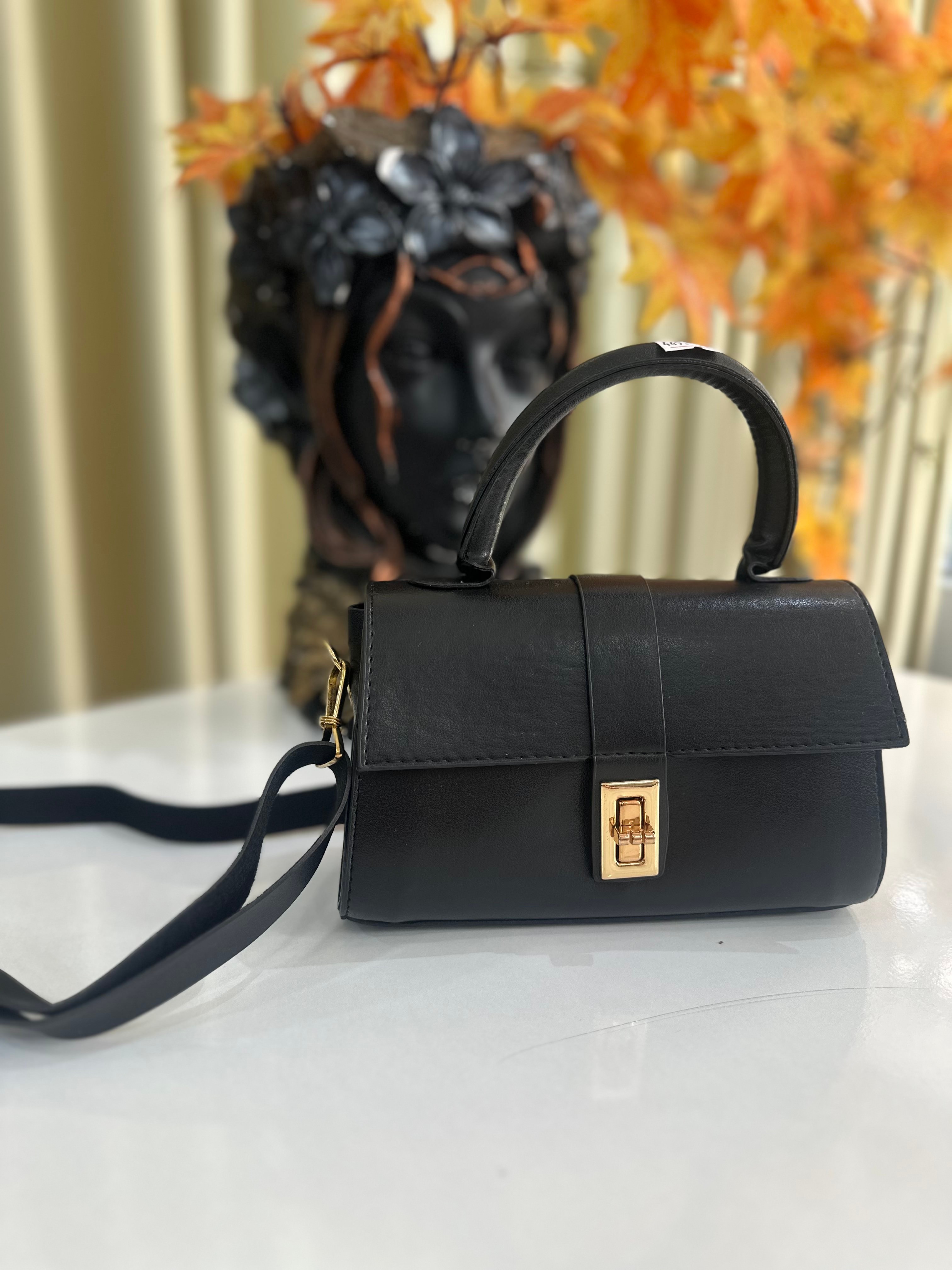Mini Kutu Çanta - Siyah