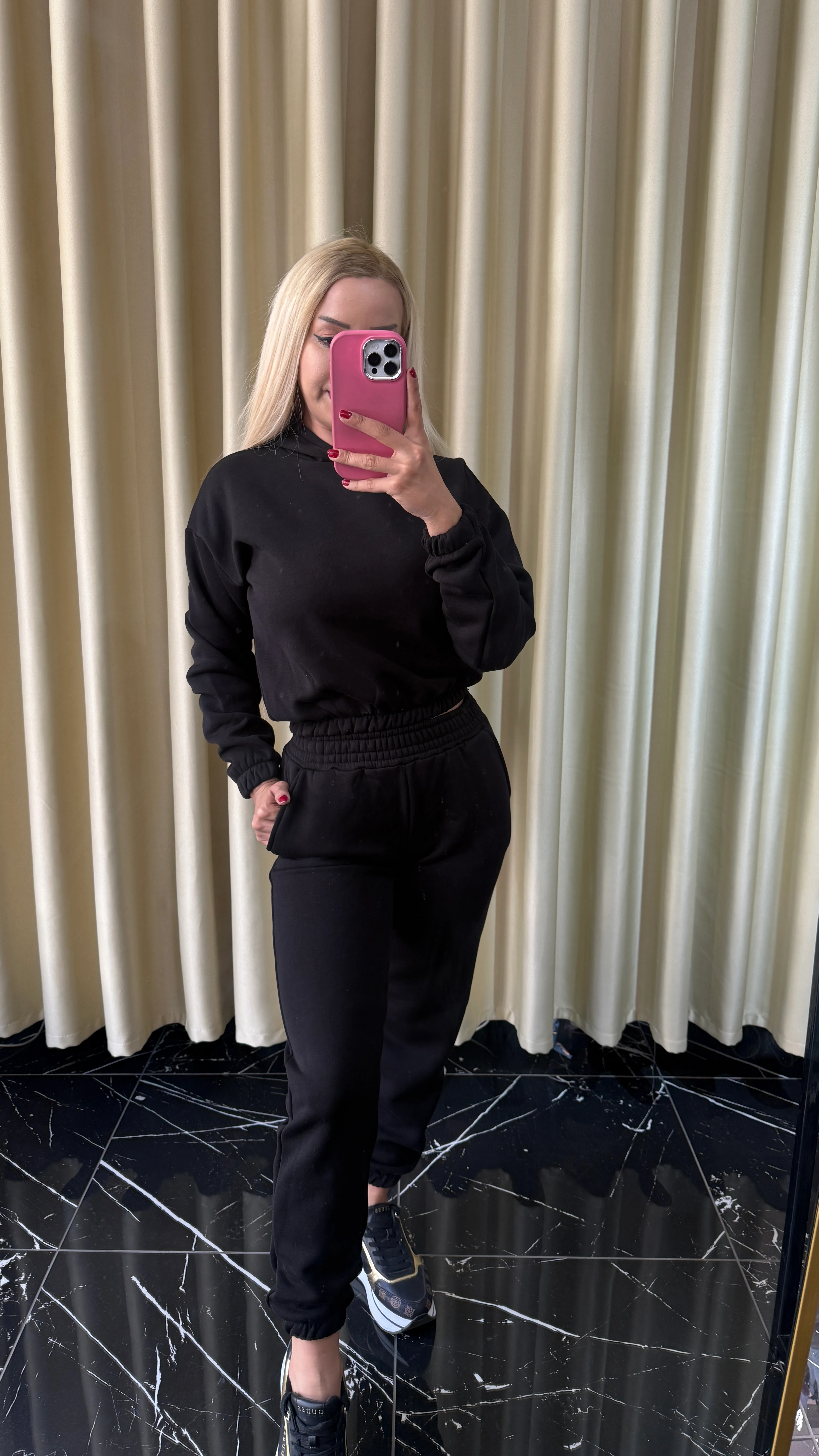 1 Alana 1 Bedava ❤️ 3 İplik Şardonlu Kapşonlu Eşofman Takımı