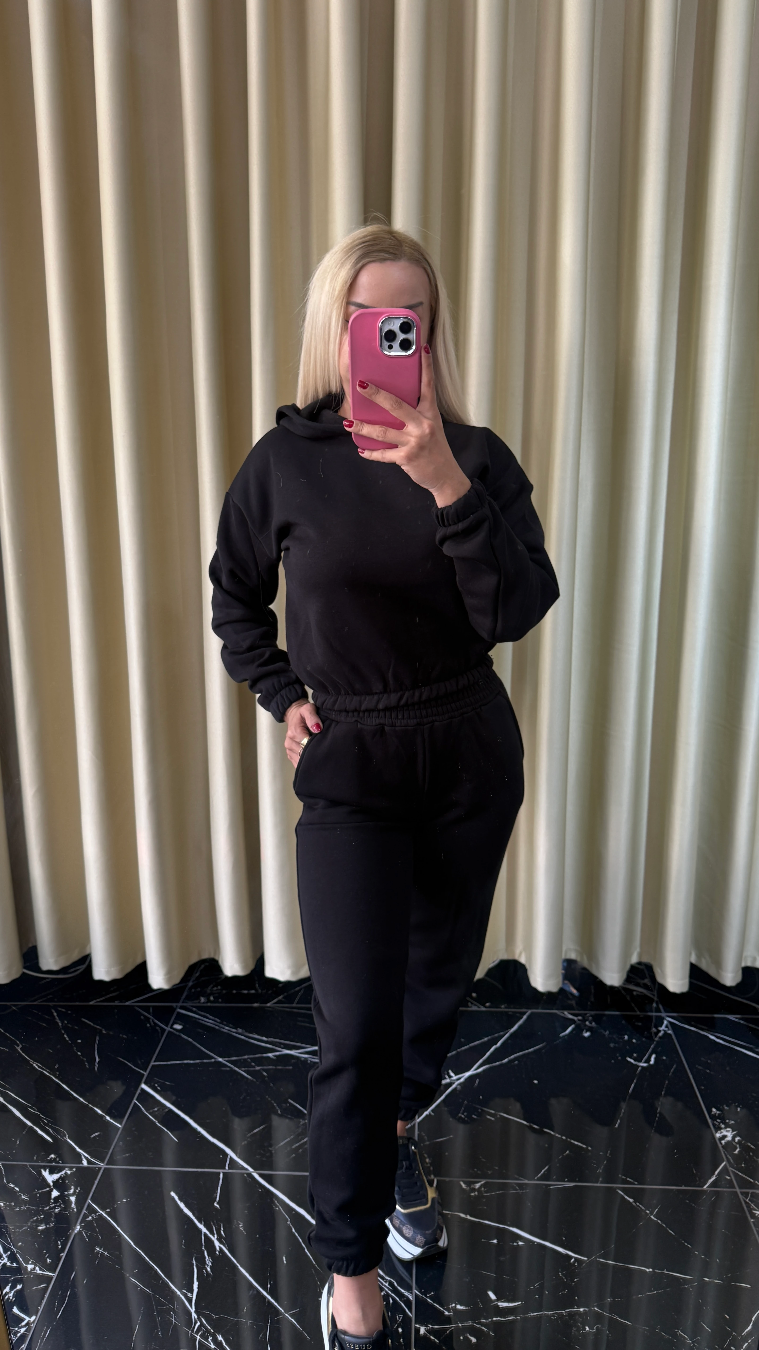 1 Alana 1 Bedava ❤️ 3 İplik Şardonlu Kapşonlu Eşofman Takımı