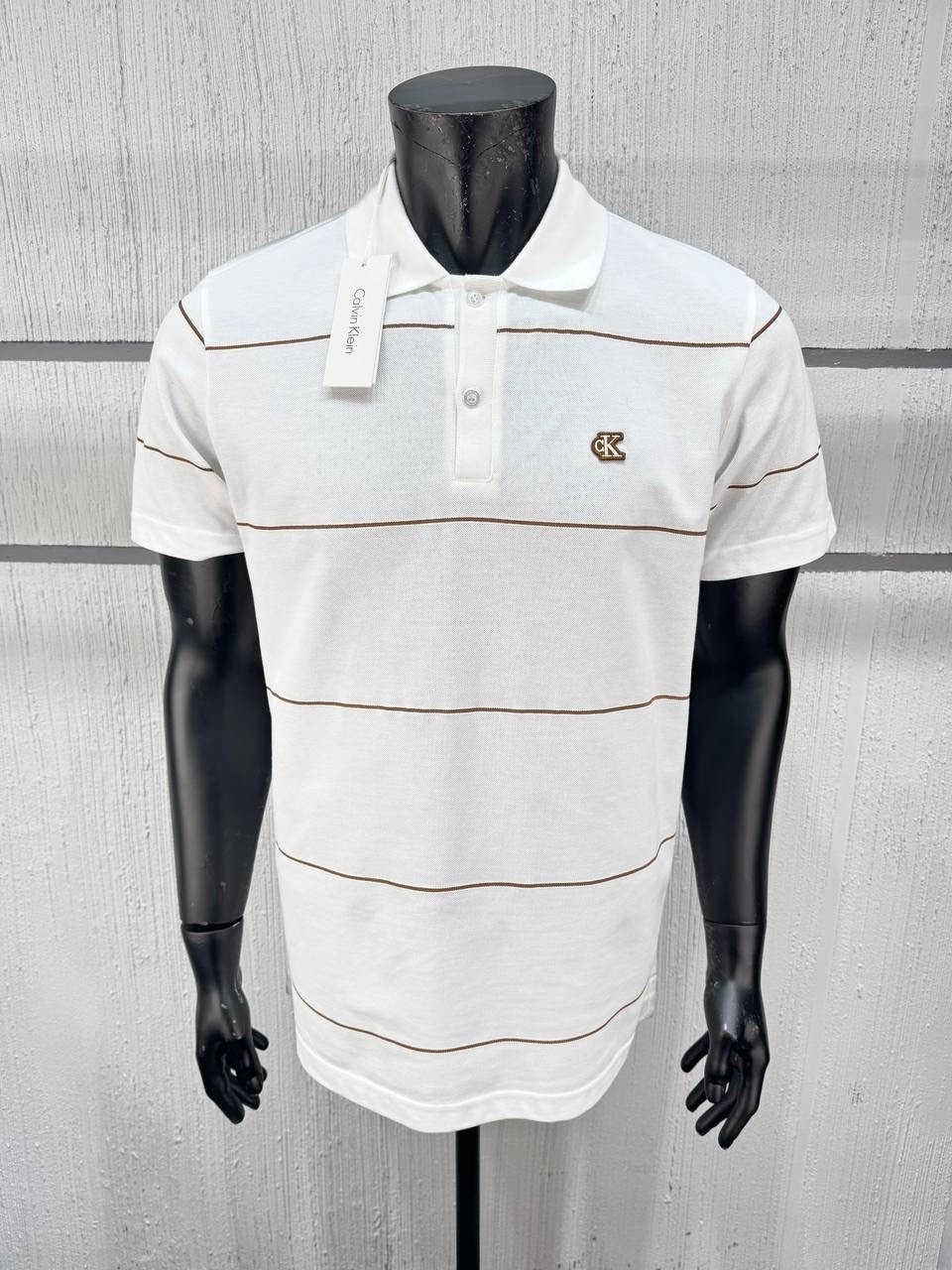 CALVİN KLEİN BEYAZ RENK POLO YAKA T-SHİRT