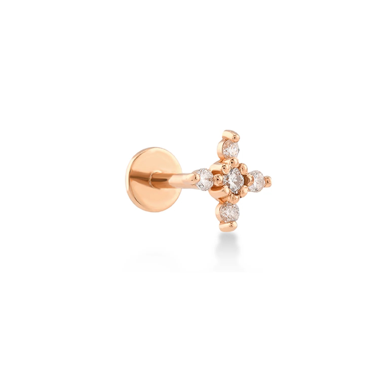 Beş Taşlı Pırlanta Piercing