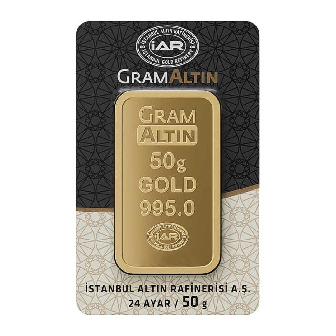 50 gr 24 Ayar Gram Külçe Altın