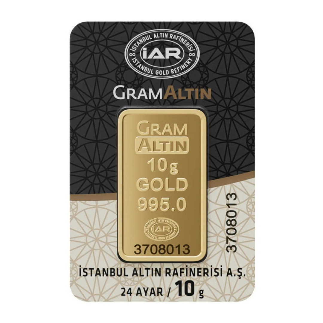 10 gr 24 Ayar Gram Külçe Altın