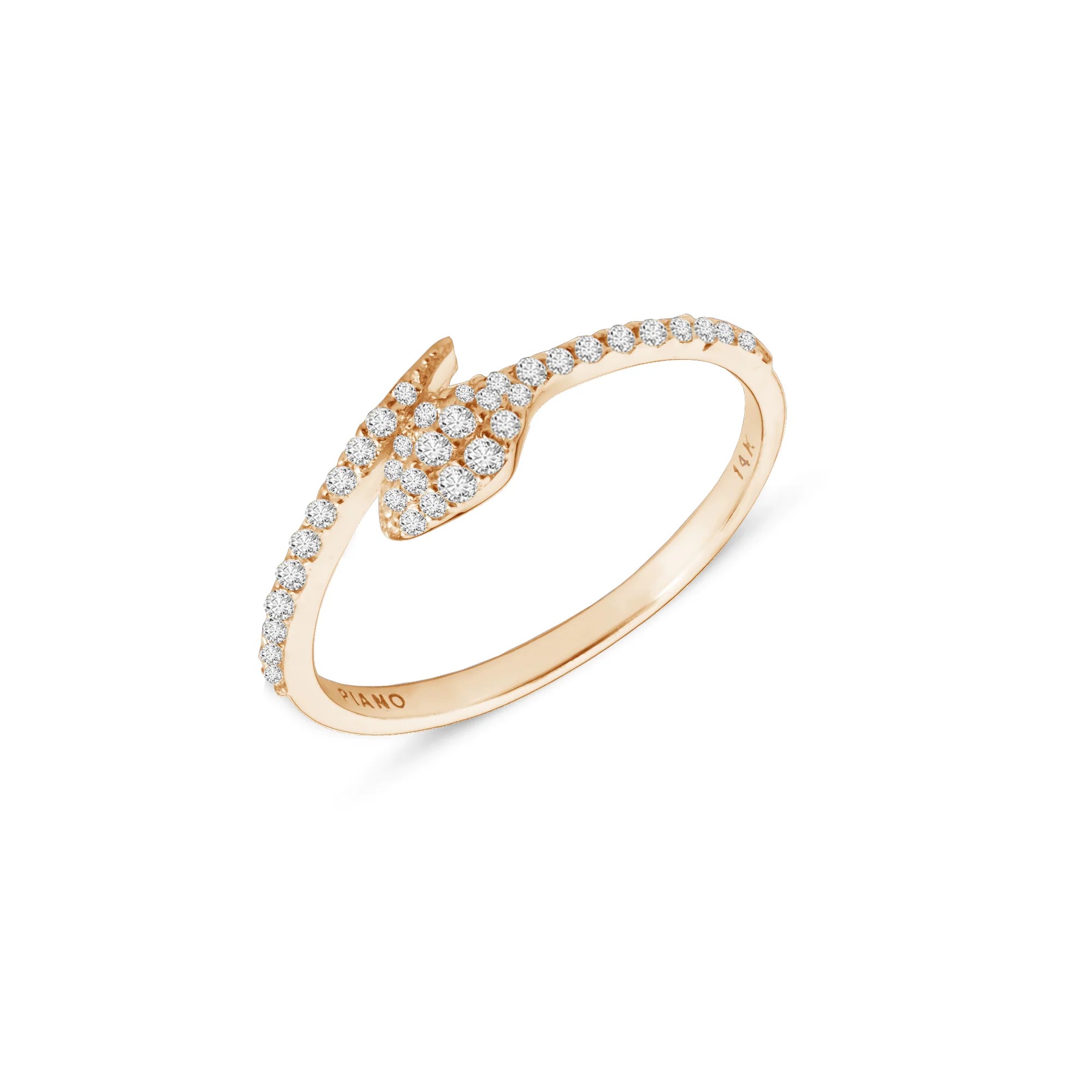 0.17 ct Stilize Yılan Pırlanta Yüzük