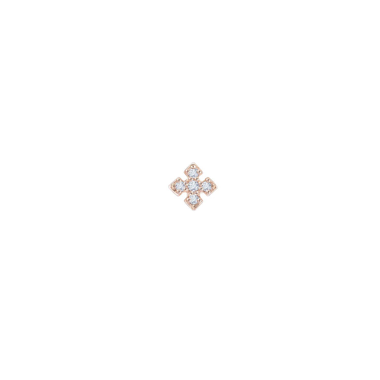 0.03 ct Mini Desenli Pırlanta Piercing