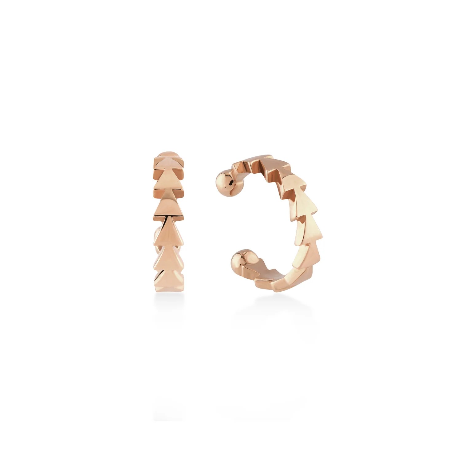 Havana Üçgen Form Tek Altın Earcuff