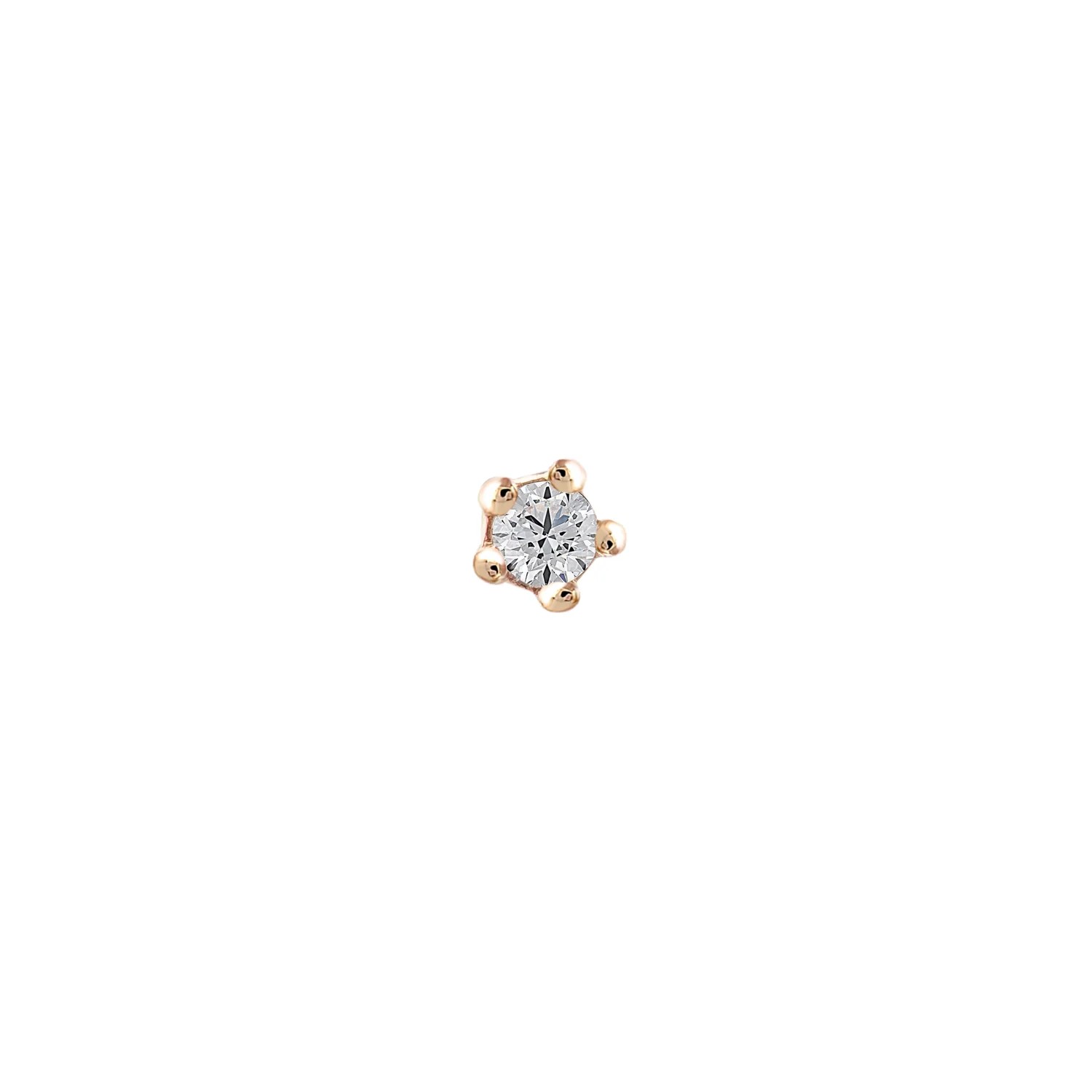Mini Tektaş Pırlanta Piercing