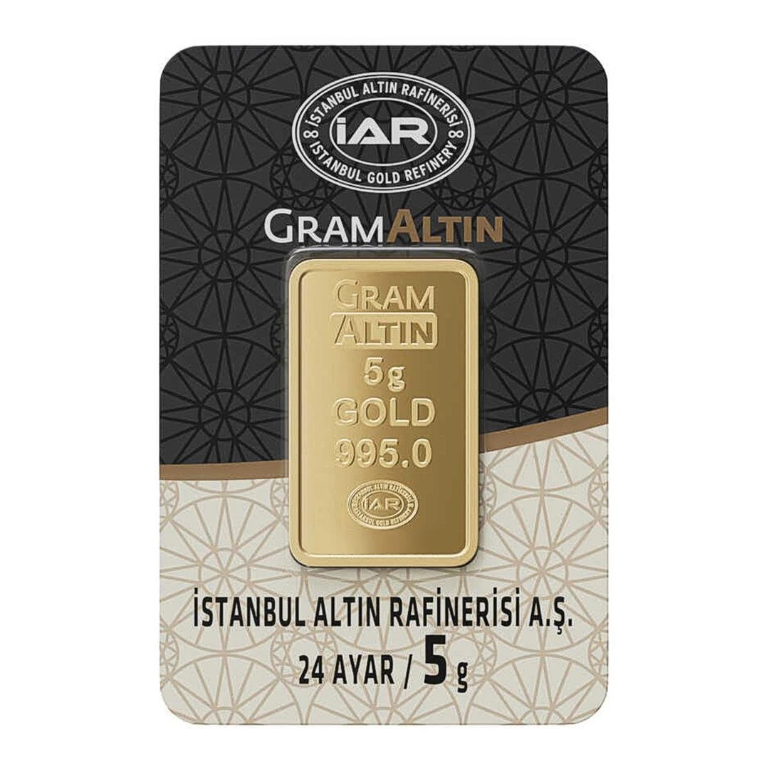 5 gr 24 Ayar Gram Külçe Altın
