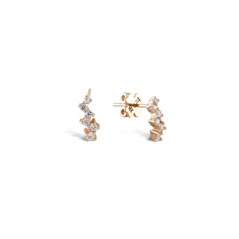 Queen 0.16 ct Pırlanta Küpe