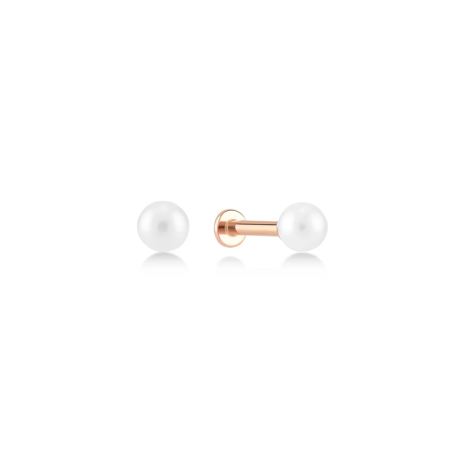 İnci Altın Tragus Piercing