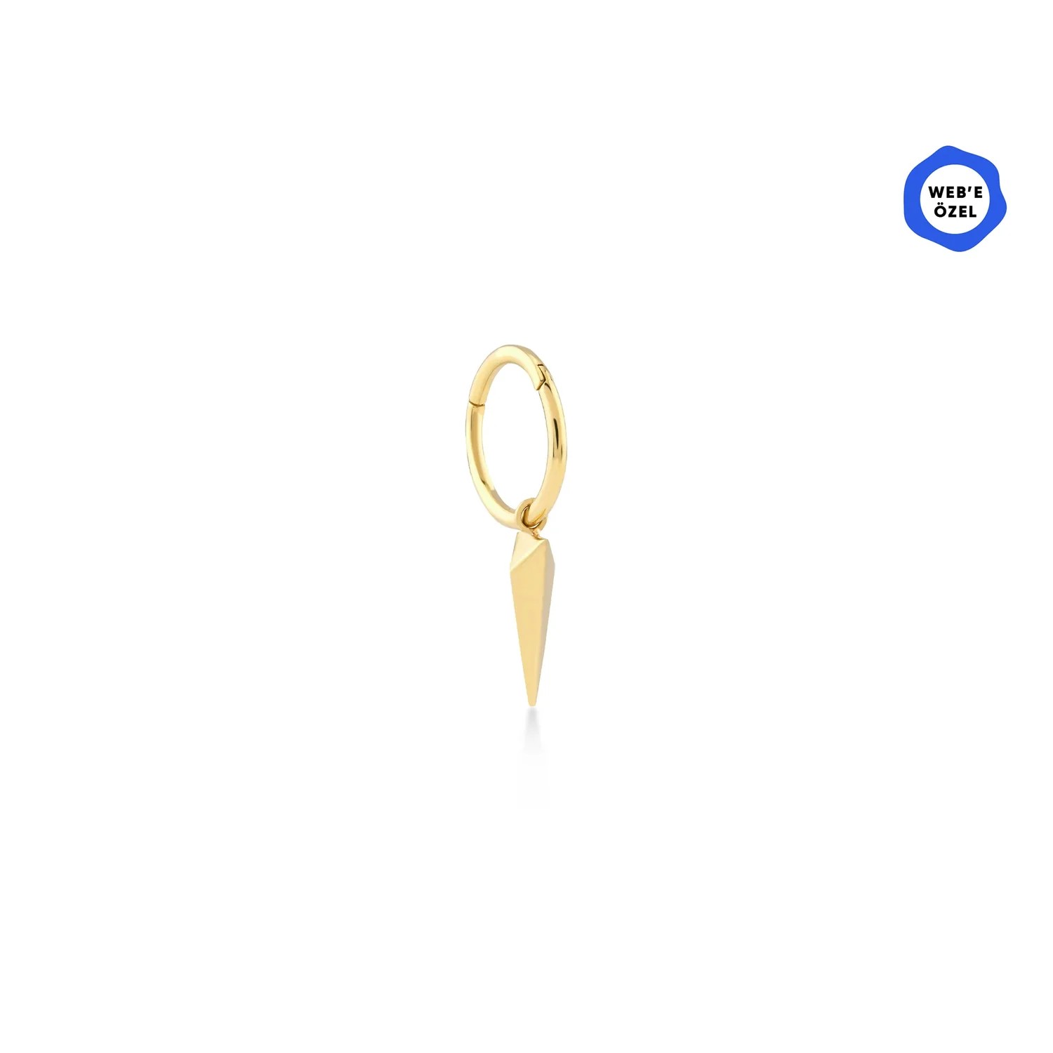 Havana Uzun Üçgen Sallantılı Tek Halka Piercing