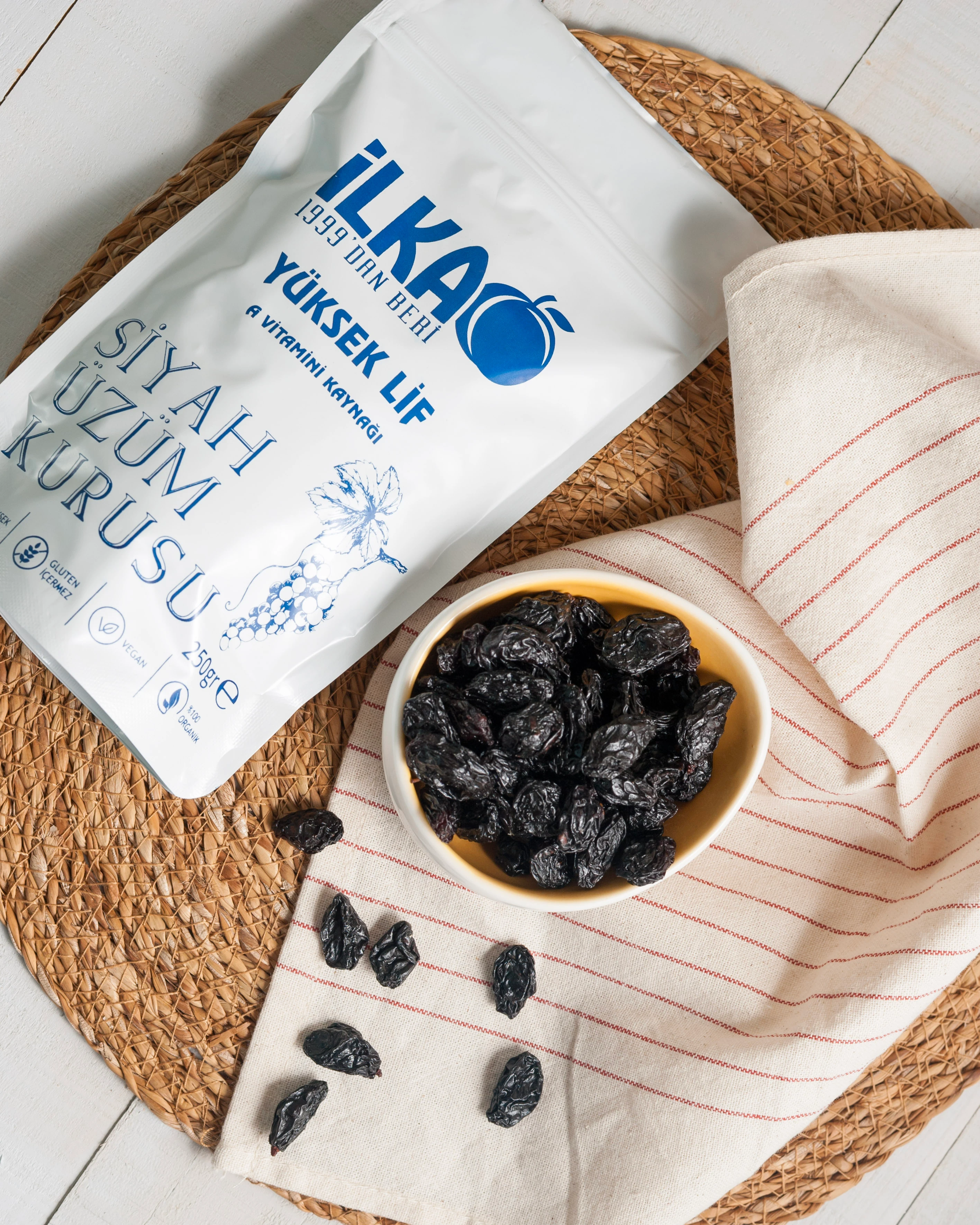 SİYAH ÜZÜM KURUSU 250 GRAM