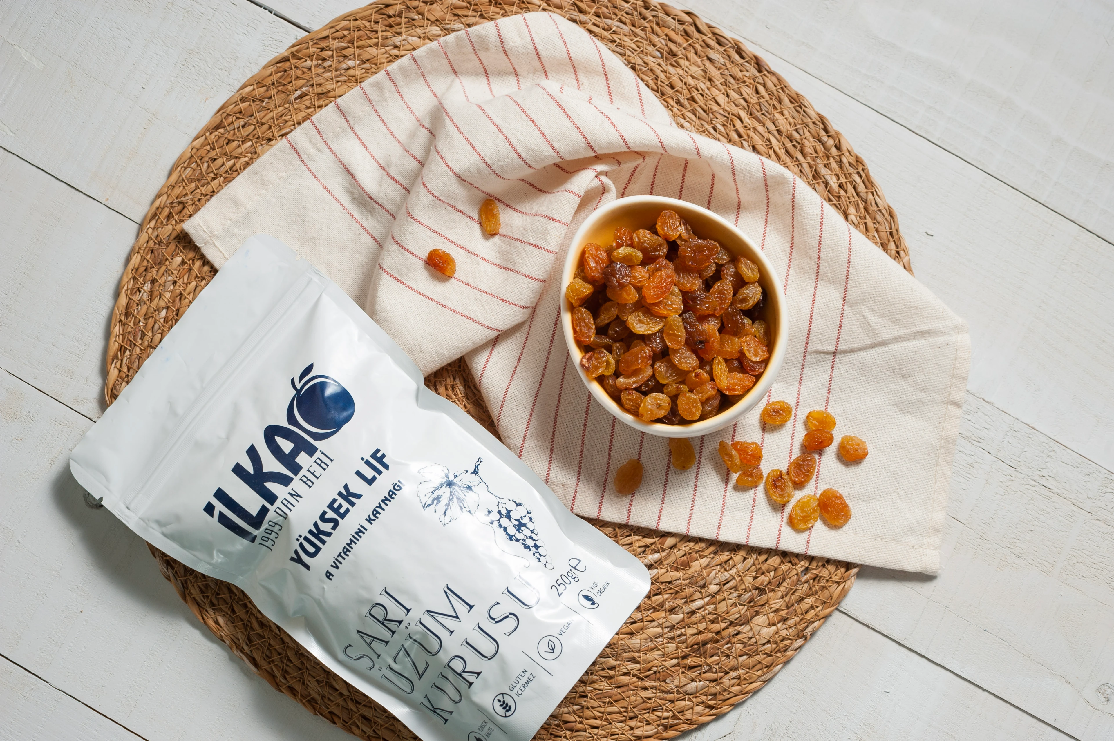 SARI ÜZÜM KURUSU 250 GRAM