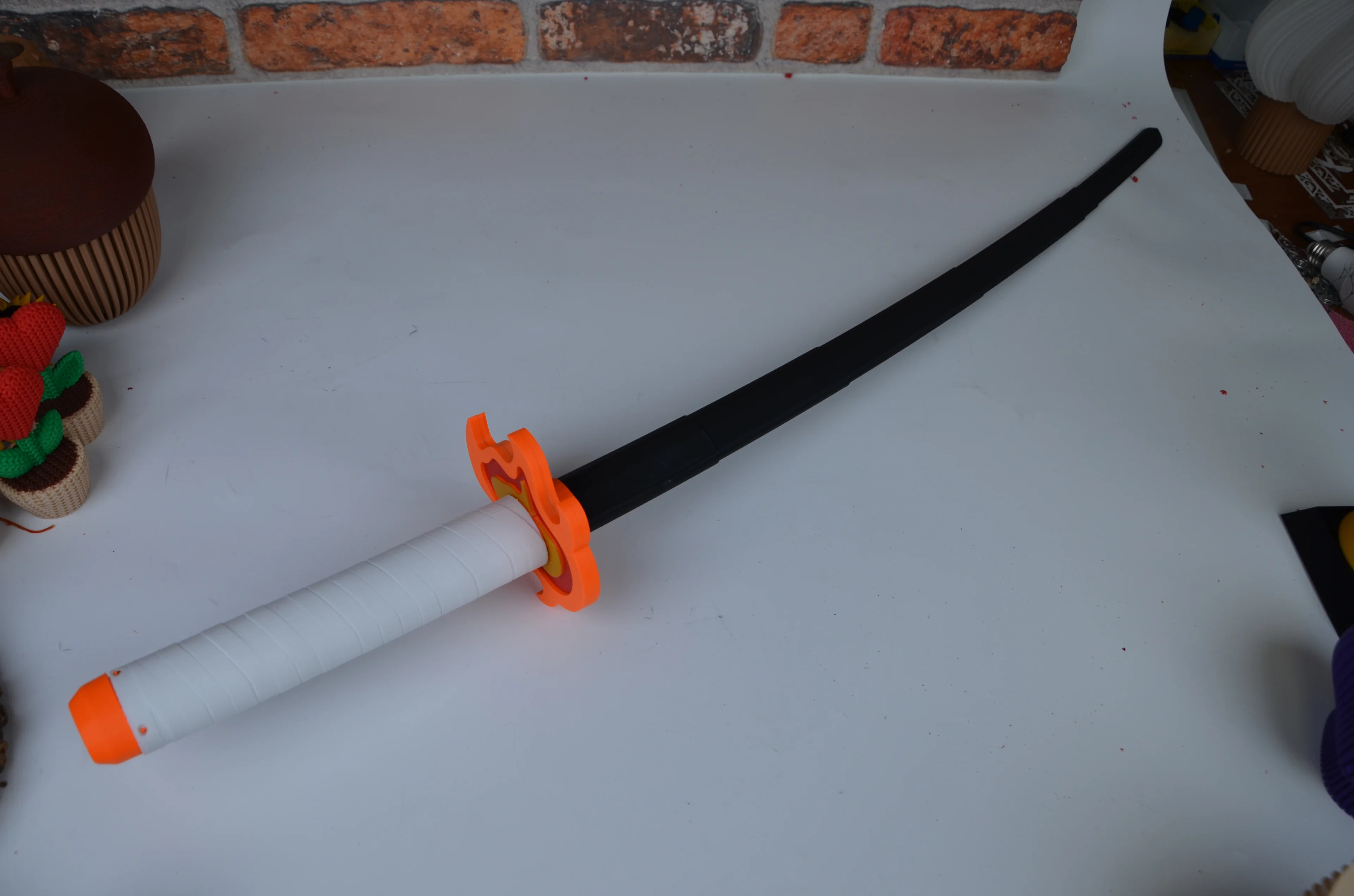 Demon Slayer Rengoku Kılıcı - 3D Baskı Nichirin Katana