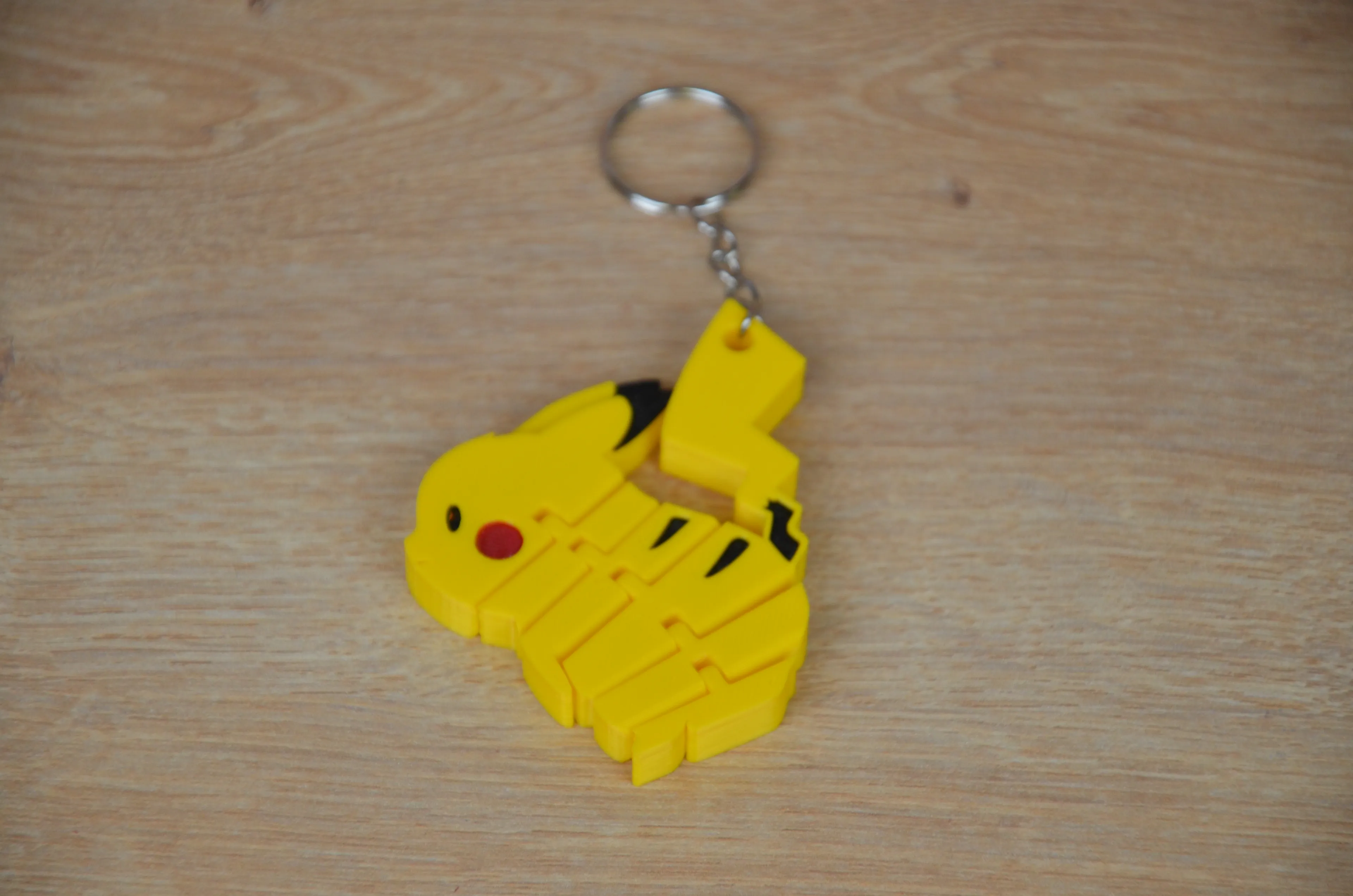 Hareketli Eklemli Pikachu Figür - 3D Baskı Pokemon Anahtarlık
