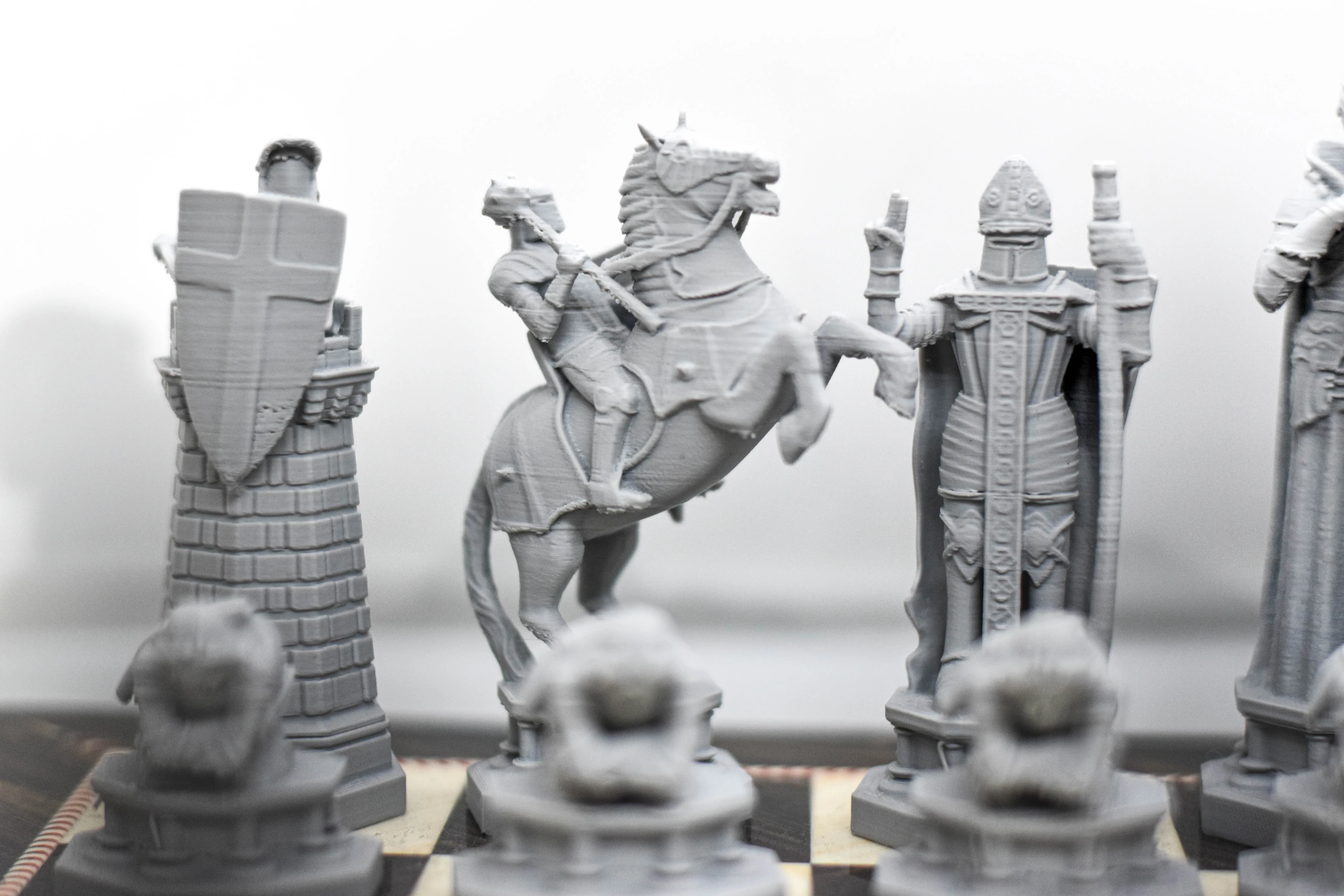 "Krallıkların Savaşı" - 3D Baskı Epik Orta Çağ Satranç Takımı