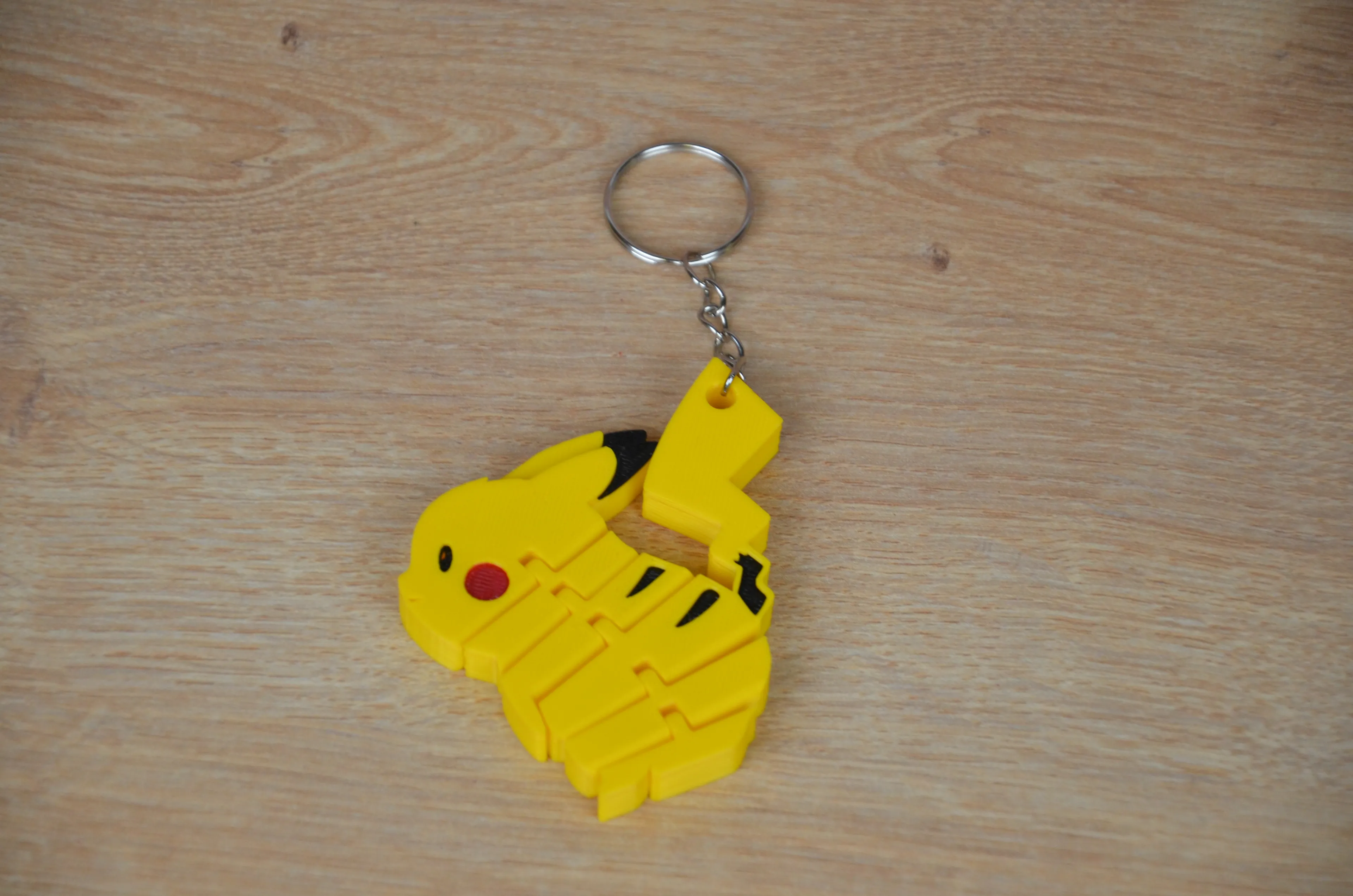 Hareketli Eklemli Pikachu Figür - 3D Baskı Pokemon Anahtarlık