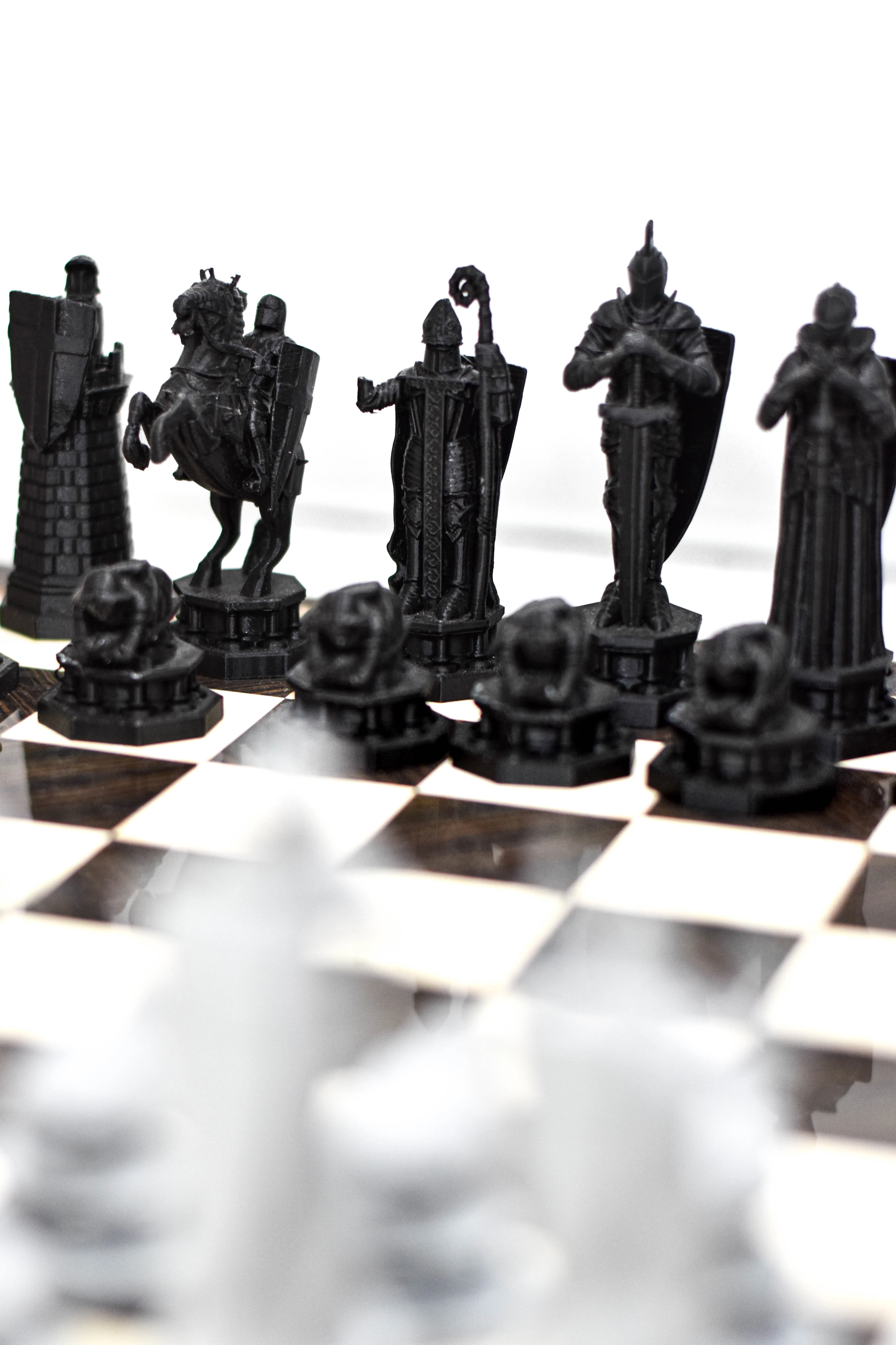 "Krallıkların Savaşı" - 3D Baskı Epik Orta Çağ Satranç Takımı