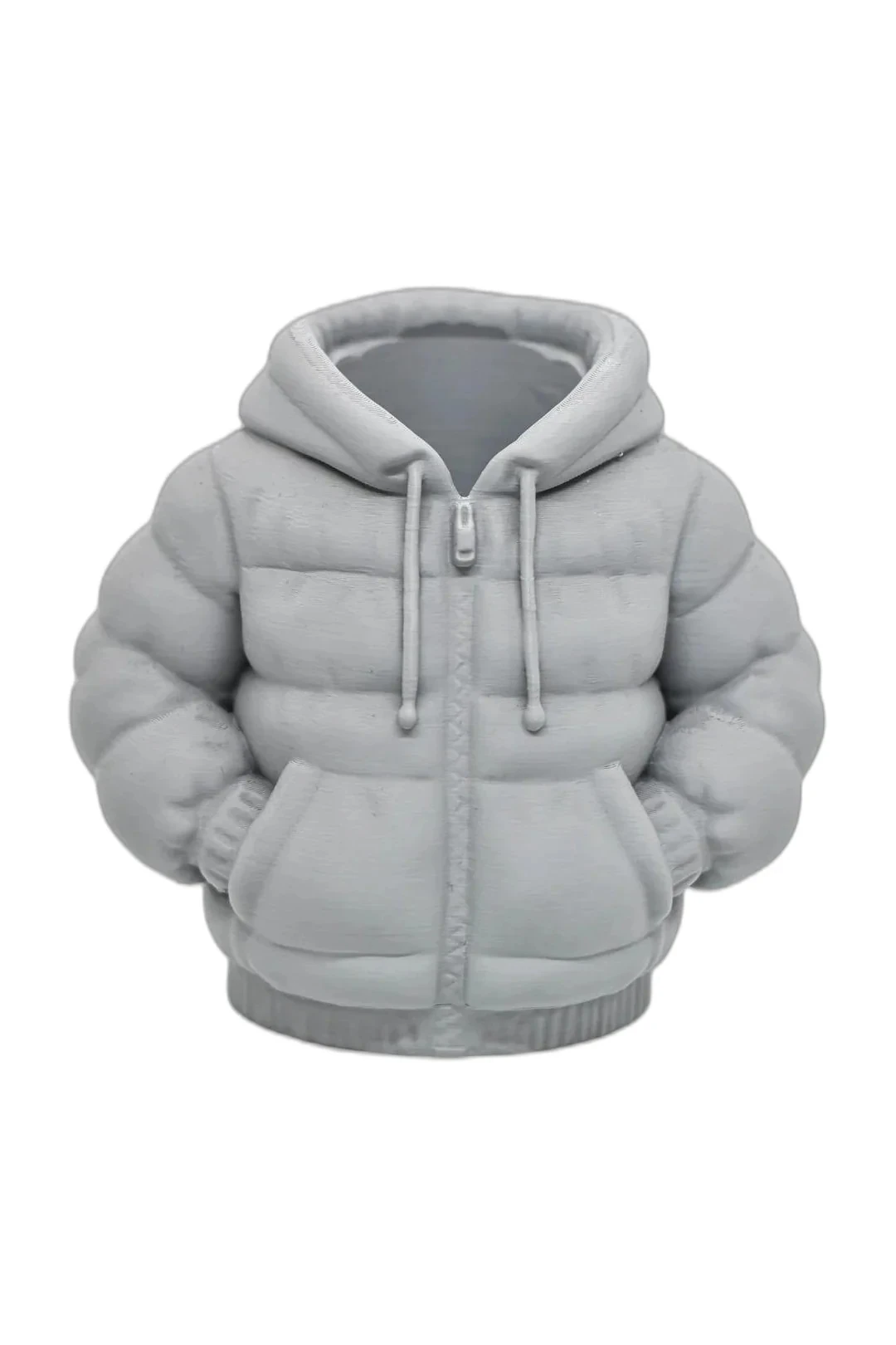 Kapüşonlu Mont (Hoodie) Tasarımlı Kalemlik - 3D Baskı Ofis Dekoru