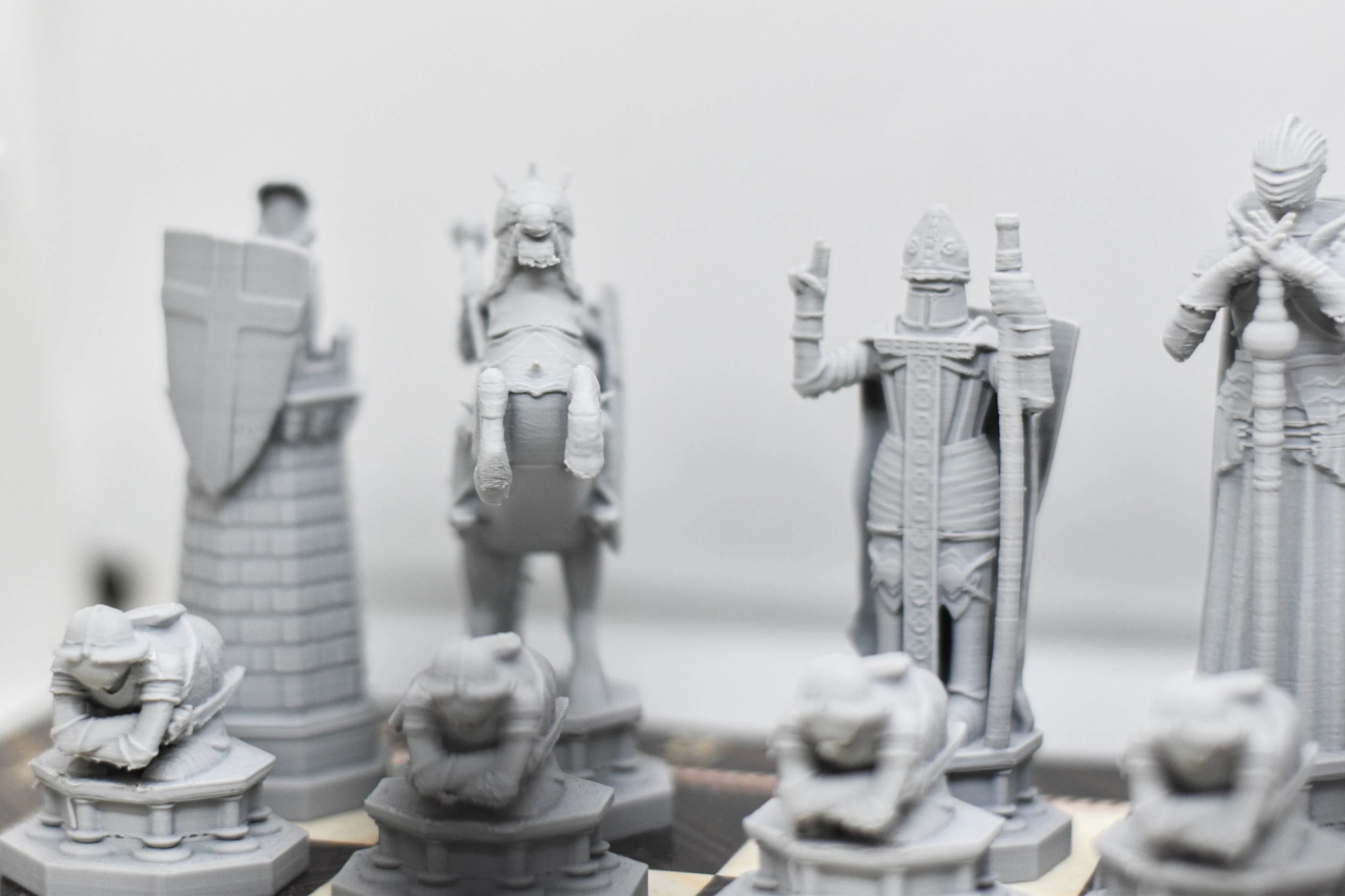 "Krallıkların Savaşı" - 3D Baskı Epik Orta Çağ Satranç Takımı