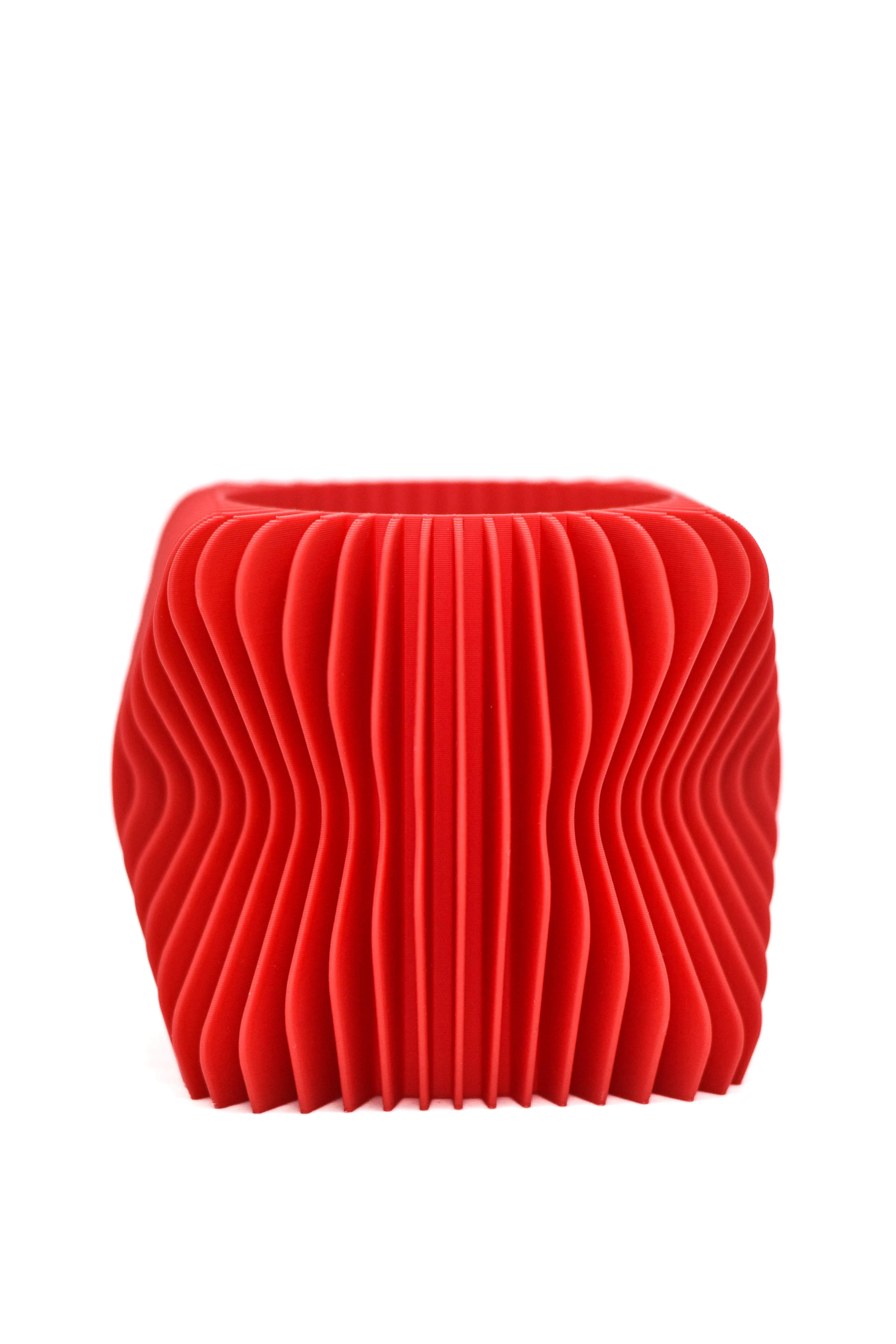 Geometrik Dalgalı Kalemlik / Makyaj Fırçalık 