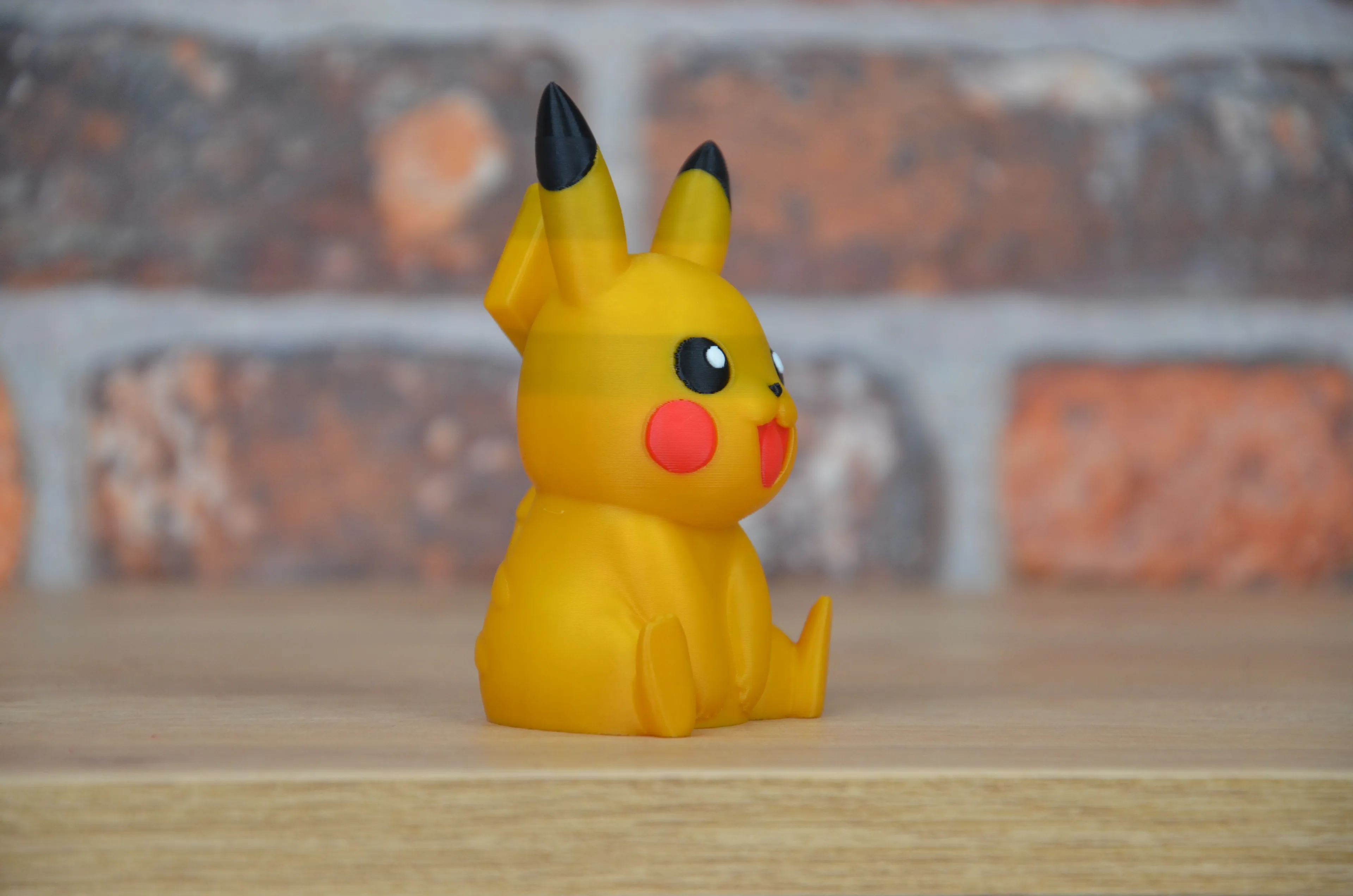 "Pika Pika!" - Sevimli Pikachu 3D Baskı Masa Figürü