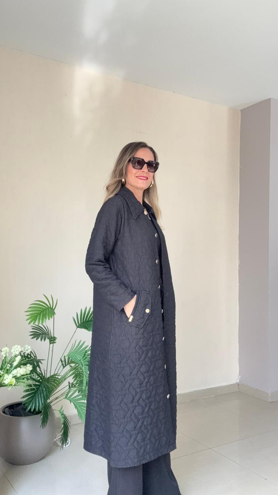 Yakalı Kapitone Mont