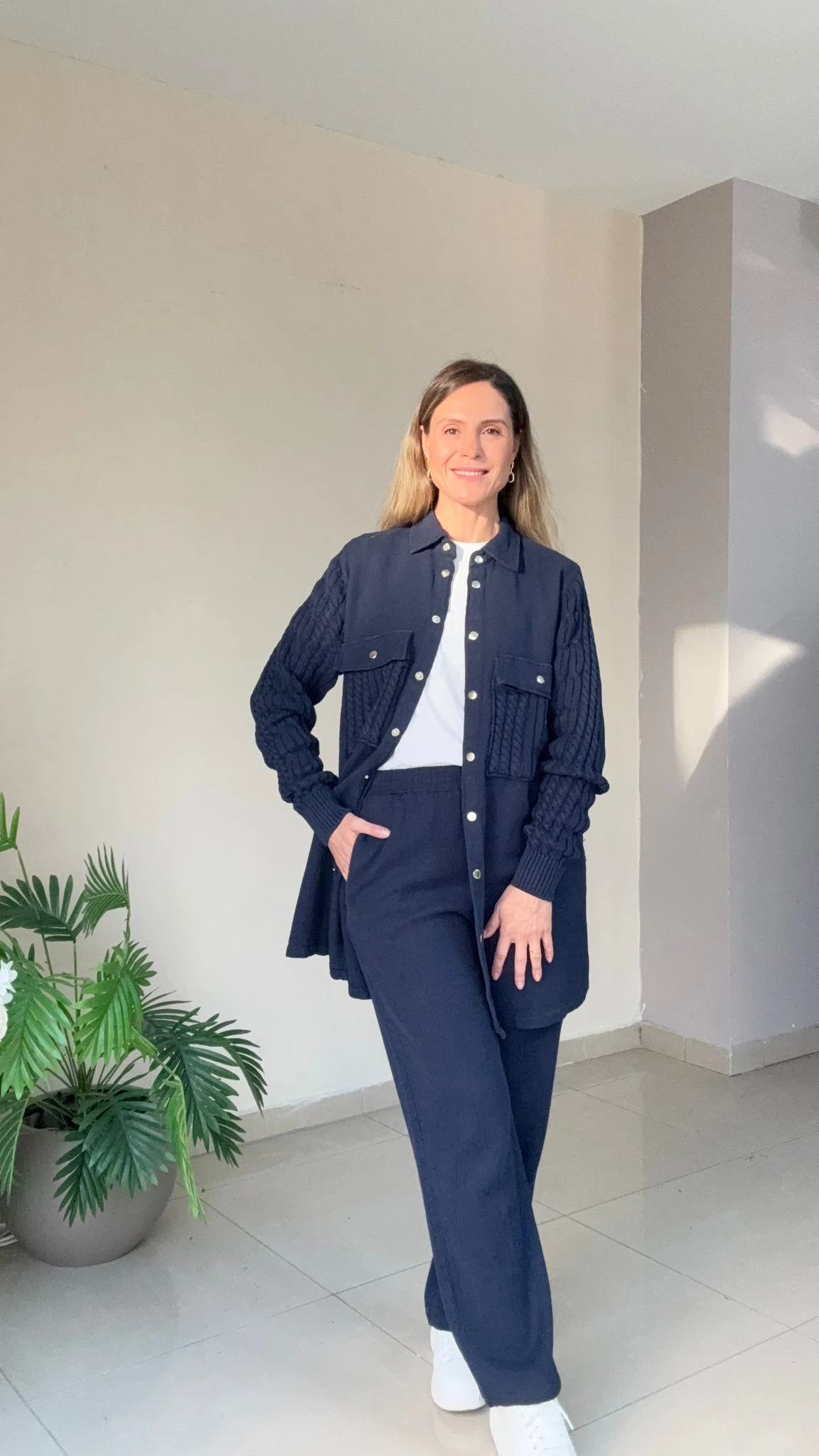 Pamuk Gabardin Takım - lacivert