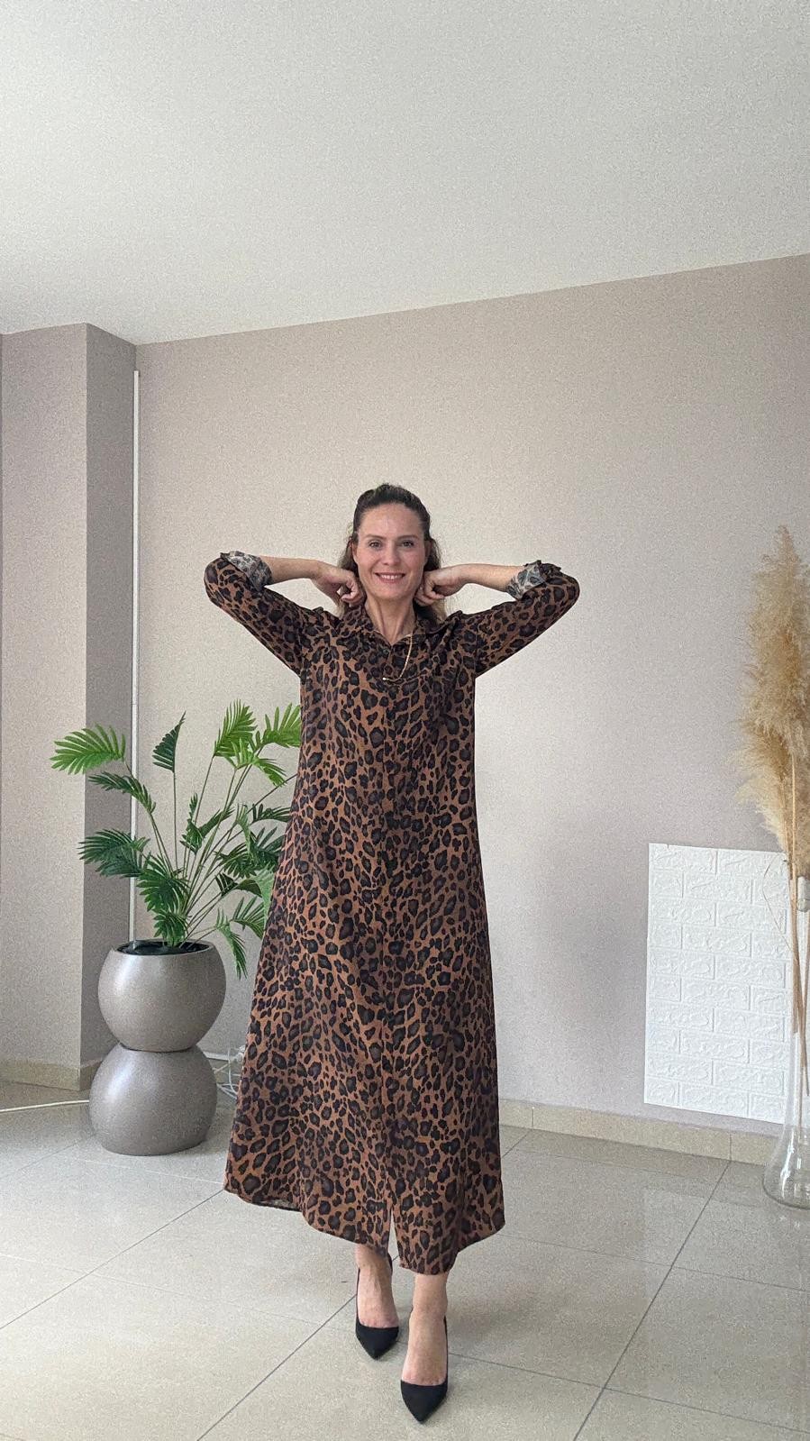 Leopar Tensel Elbise