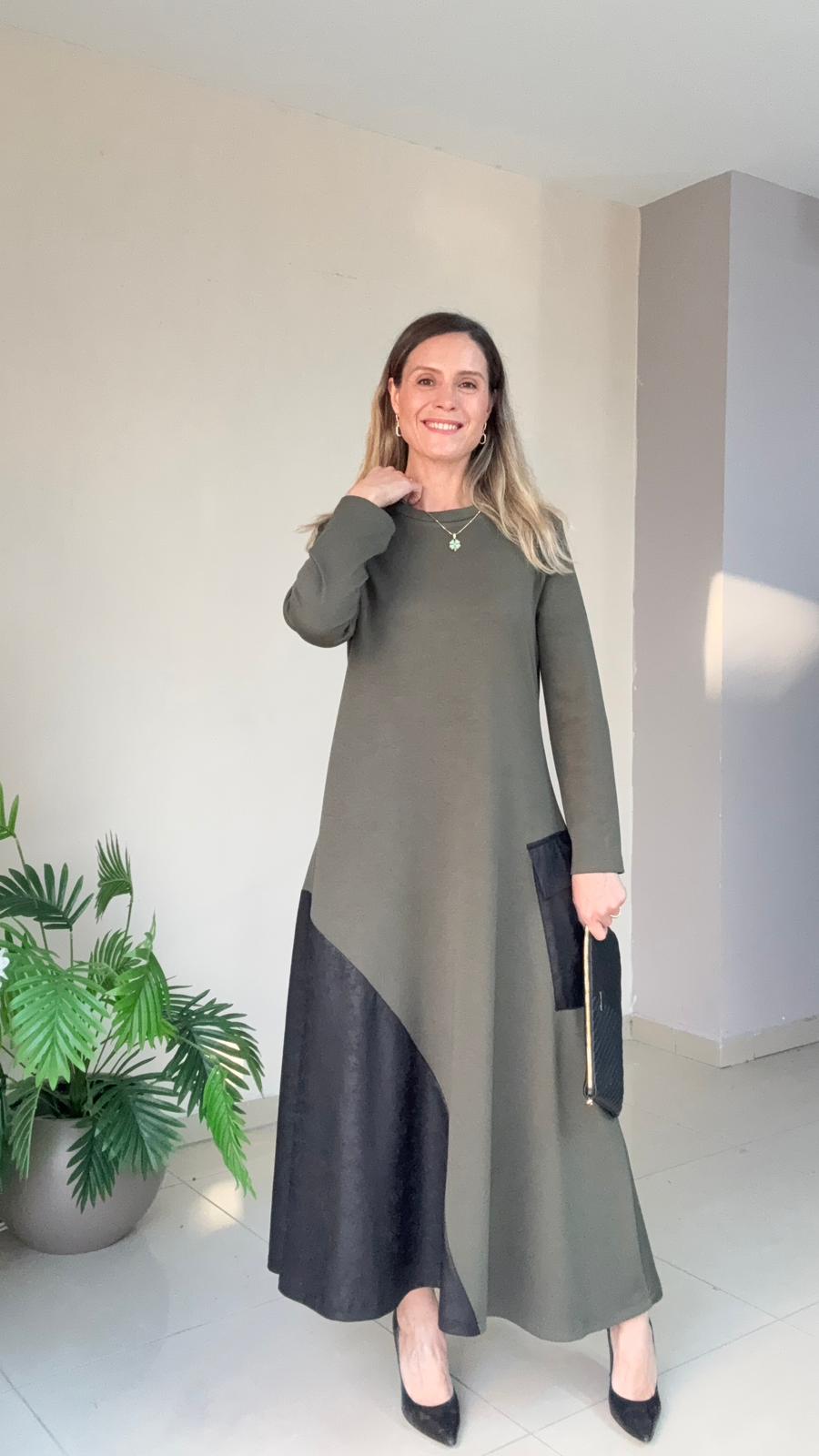 Varaklı Modal Elbise