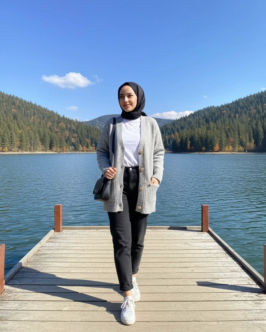 SEDEF DÜĞMELİ TRİKO HIRKA