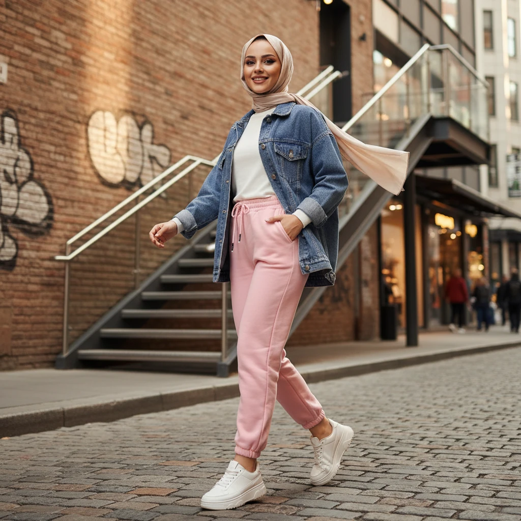 Oversize Kapüşonlu Sweat Takım