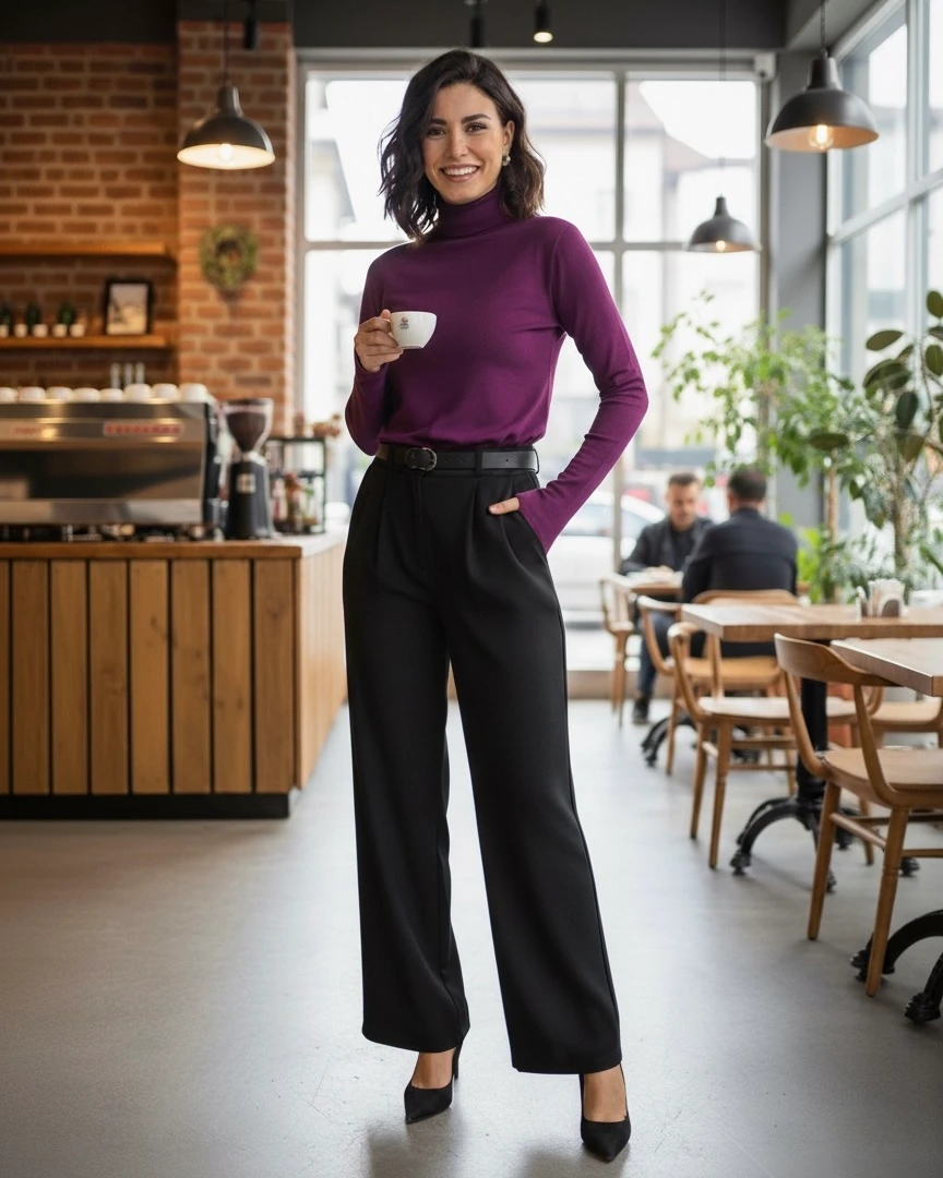 KEMERLİ PALAZZO PANTOLON