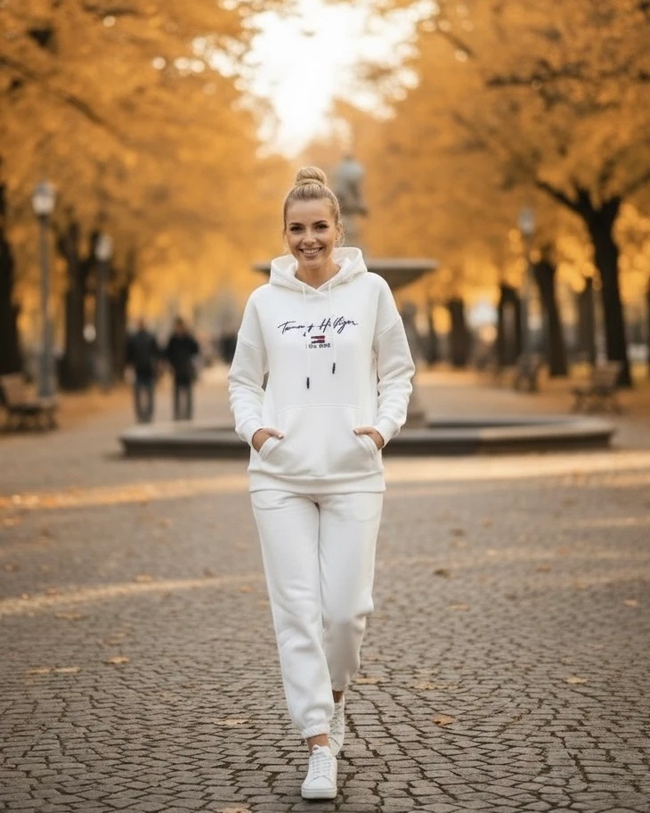 TOMY HİLFİGER BASKILI SWEATSHİRT