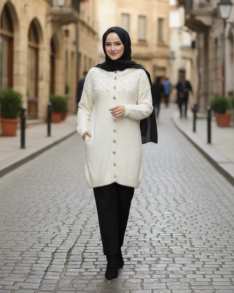 İNCİLİ ANGORA HIRKA