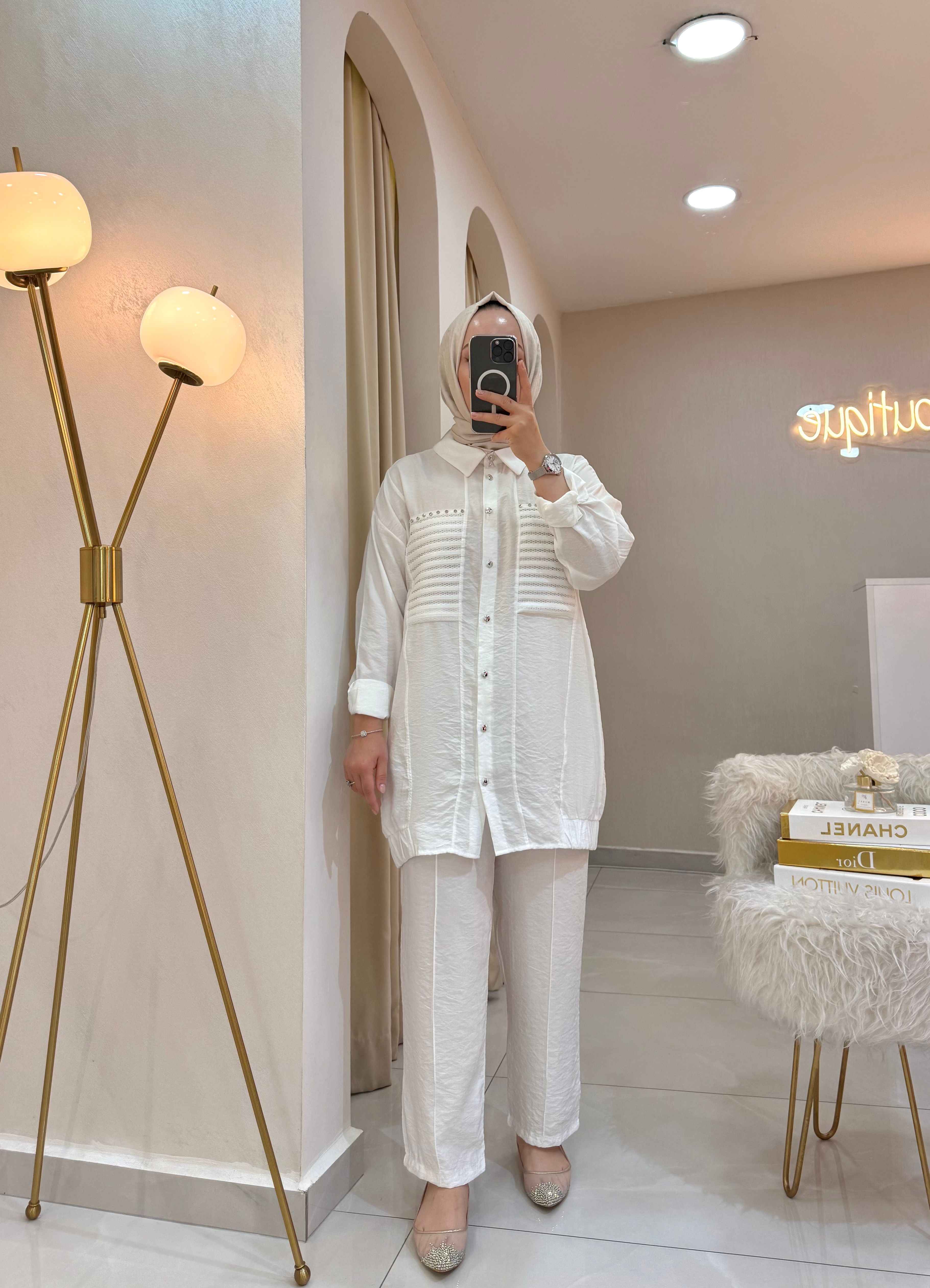 Lastik Detaylı Güpürlü Taşlı Takım