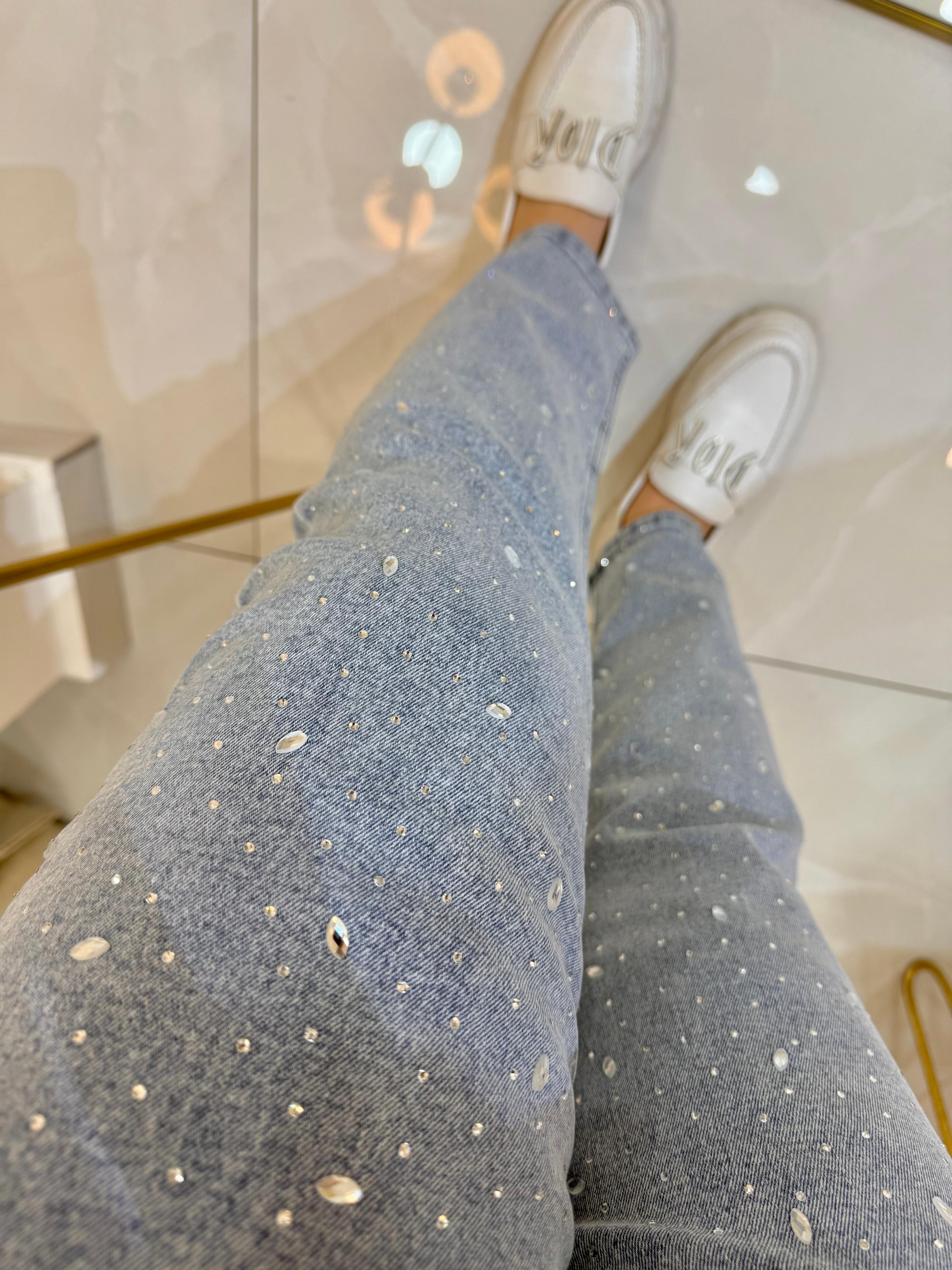 Full Taşlı Jean