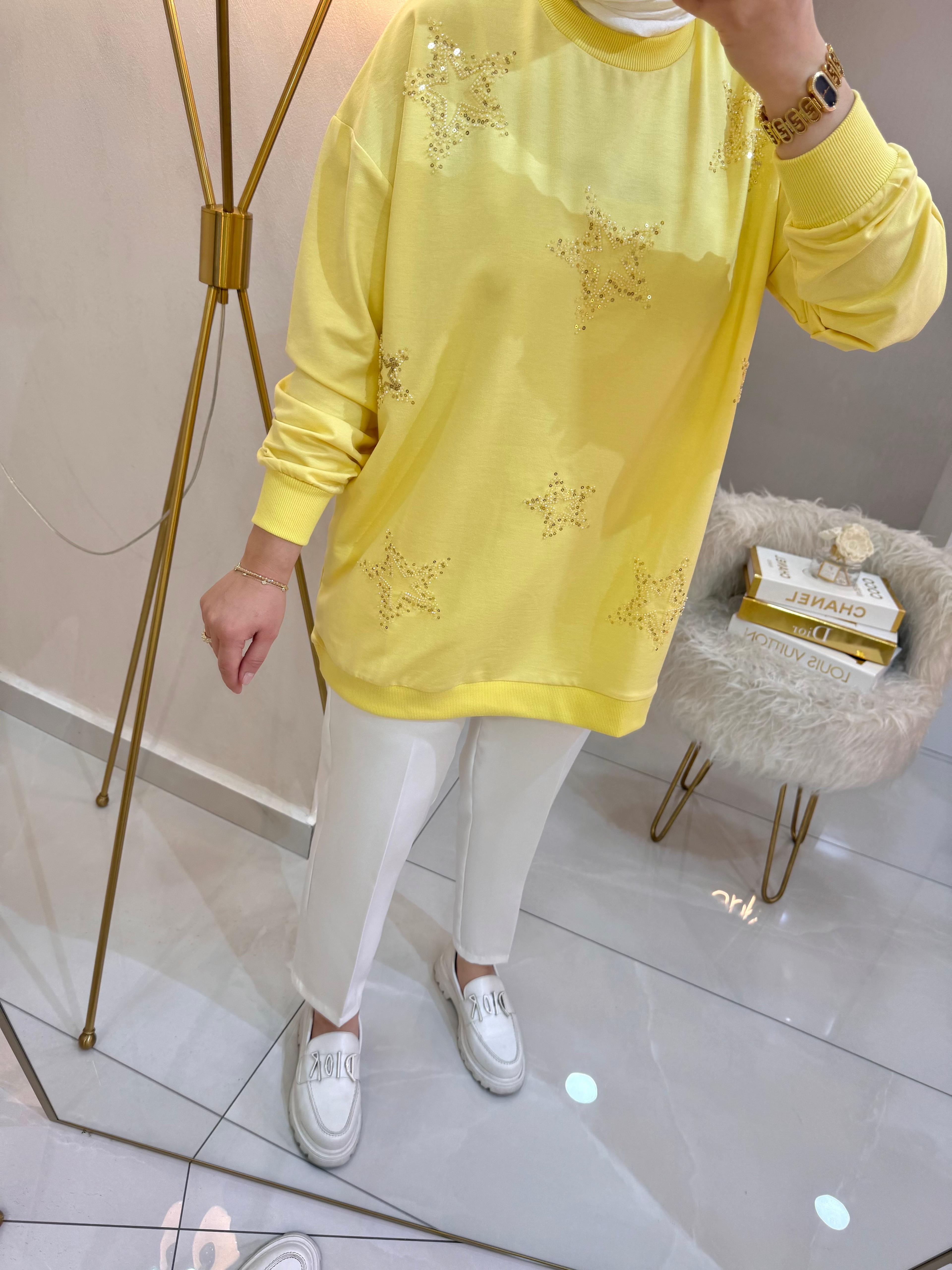 Yıldız Pullu Sweat